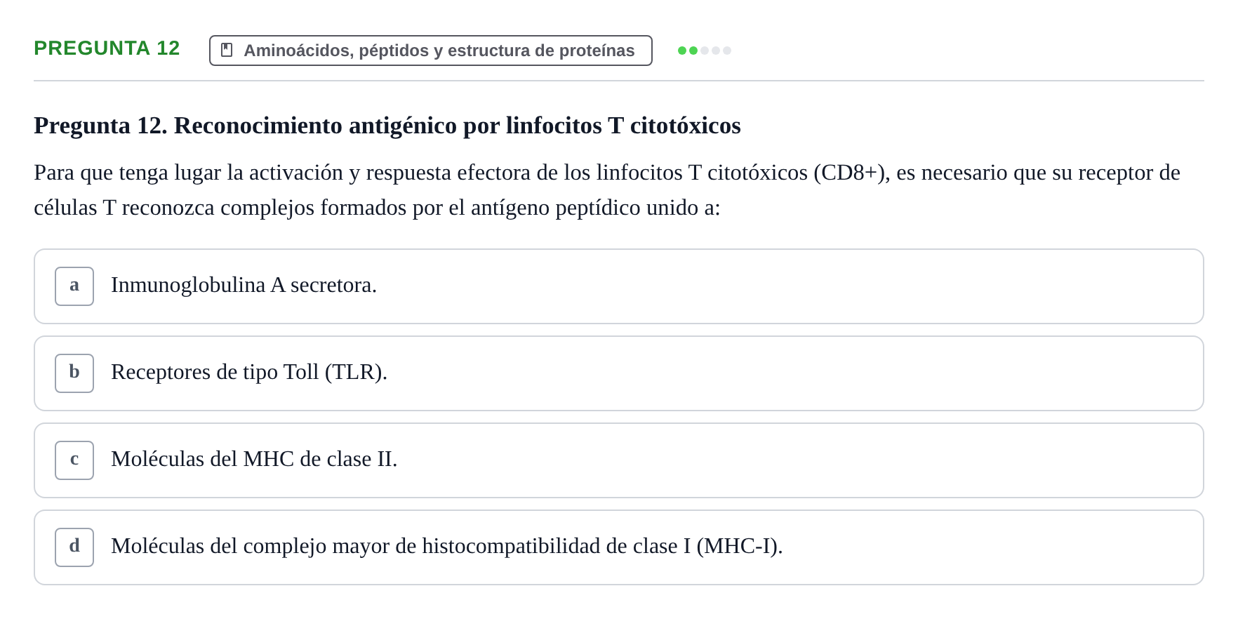 Enunciado: Pregunta 12