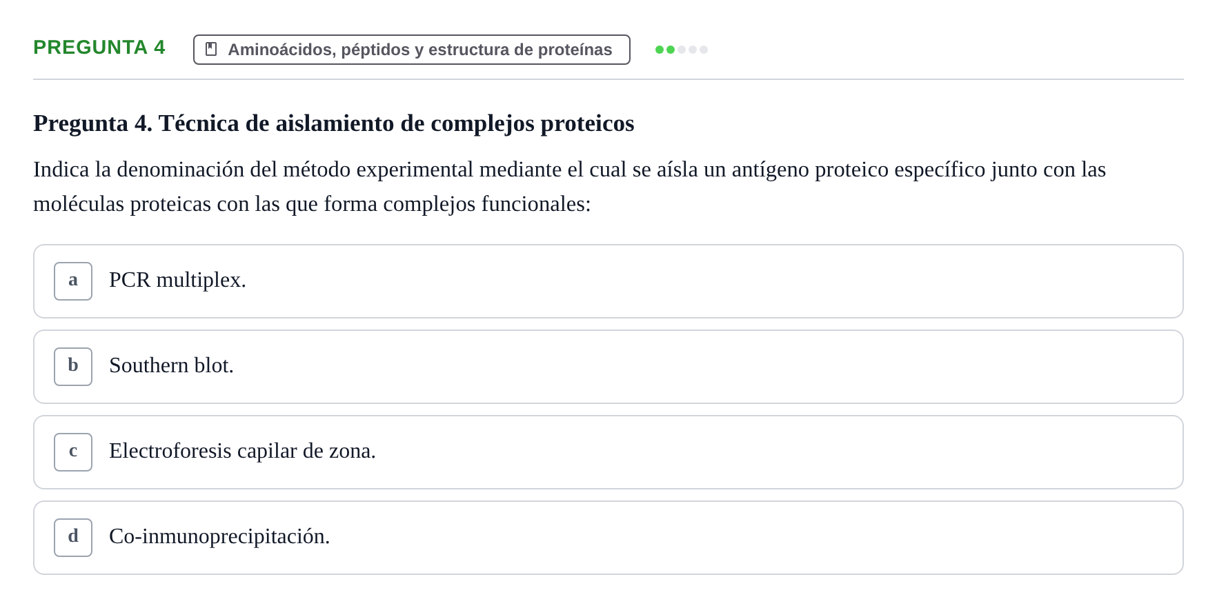 Enunciado: Pregunta 4