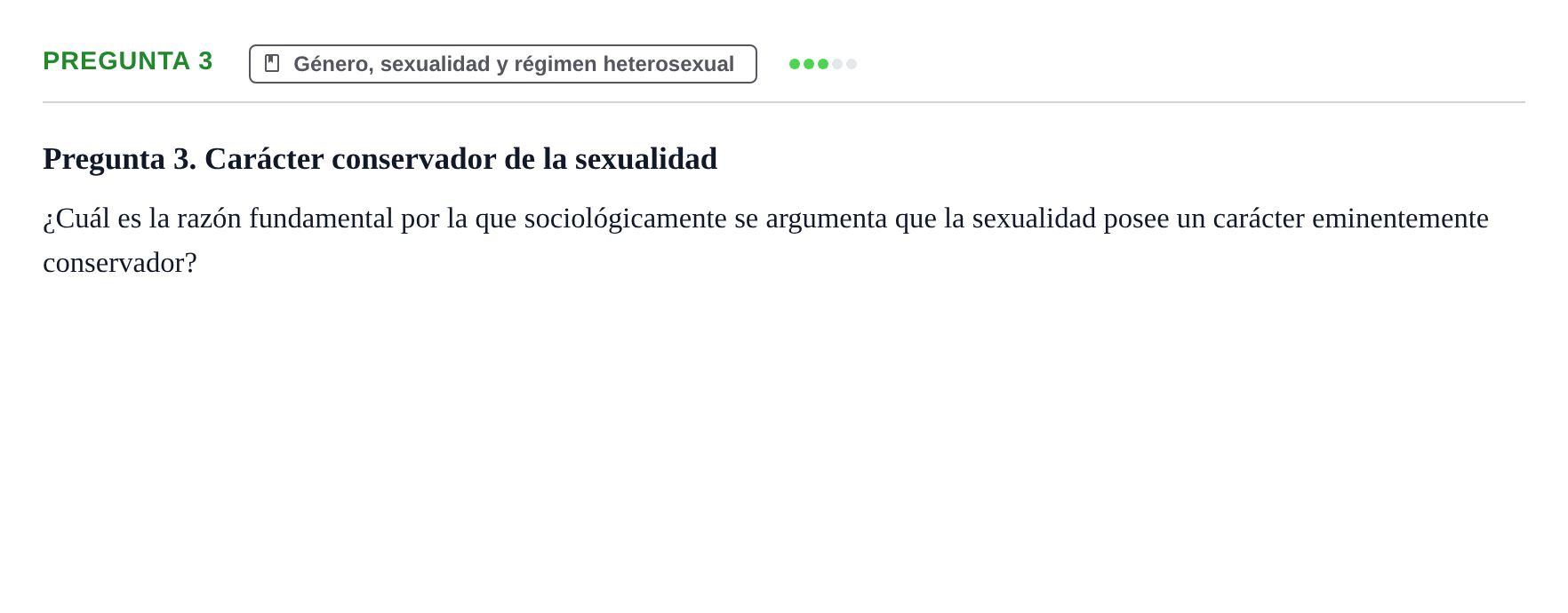 Enunciado: Pregunta 3 · Introducció a la Sociologia UB Segundo Ejercicio de Evaluación Continua