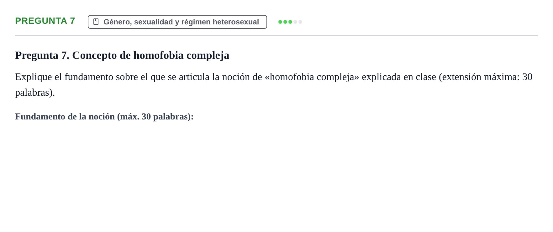 Enunciado: Pregunta 7 · Introducció a la Sociologia UB 2022