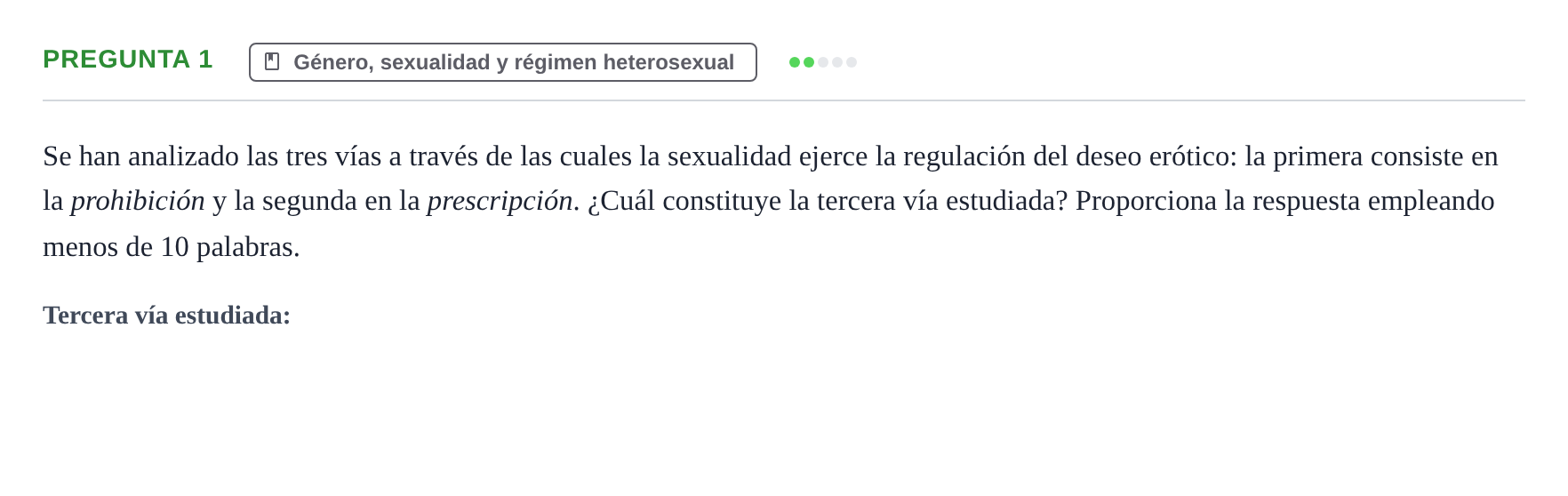 Enunciado: Pregunta 1 · Introducció a la Sociologia UB Examen Segundo Parcial de Evaluación Continua