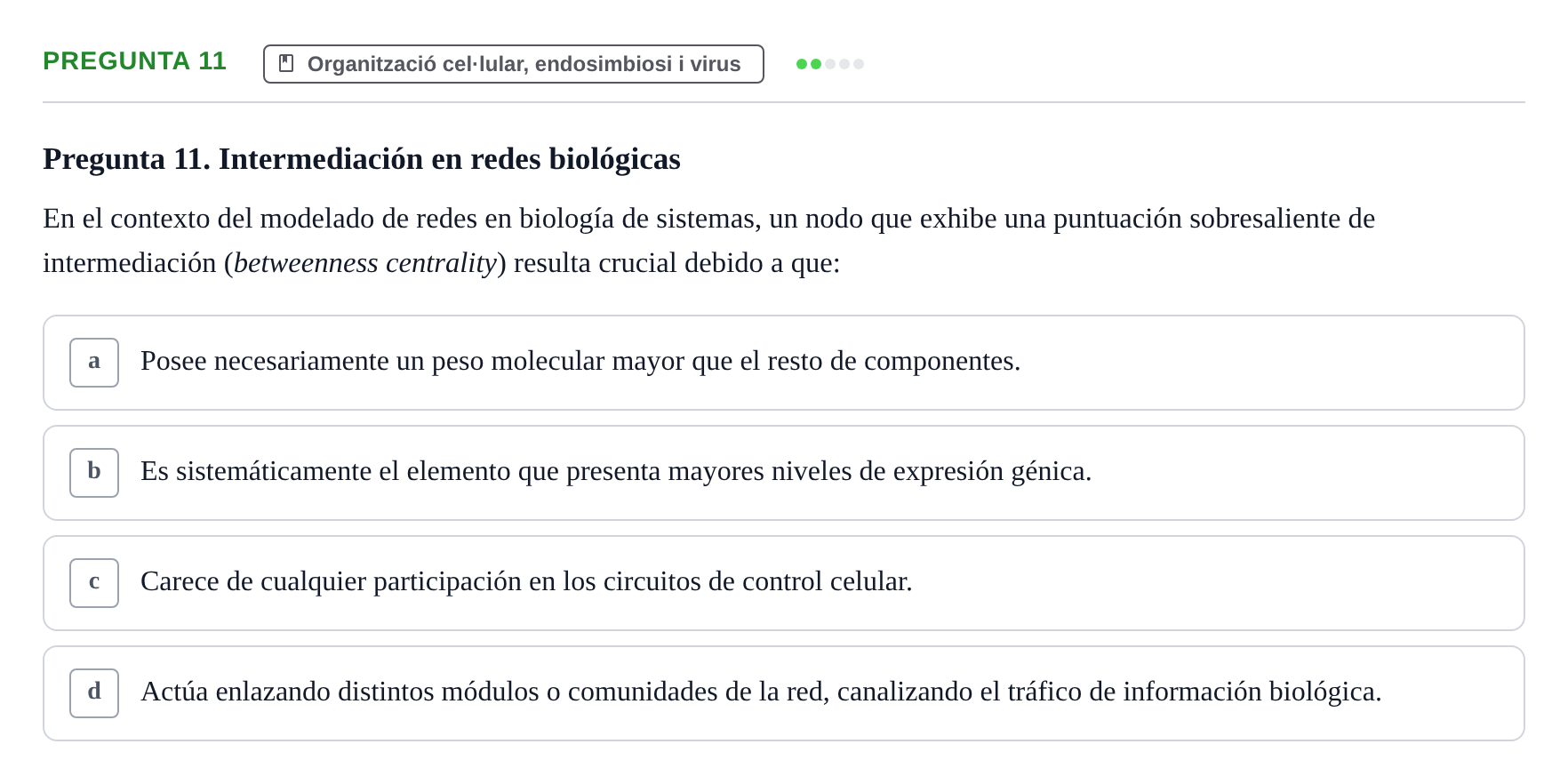 Enunciado: Pregunta 11
