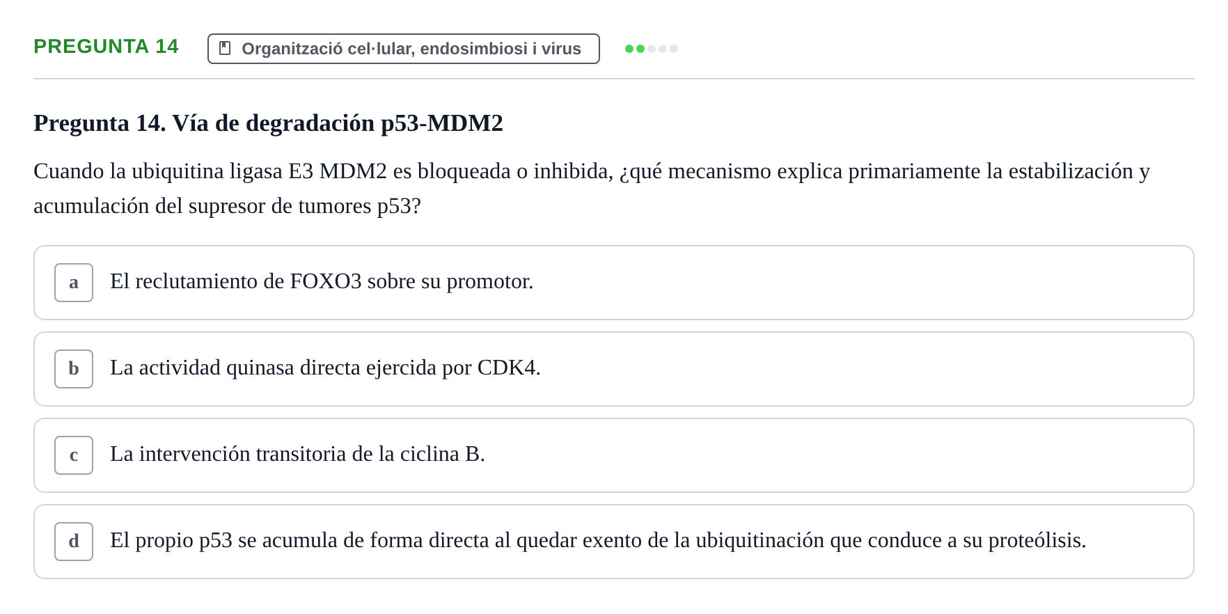Enunciado: Pregunta 14