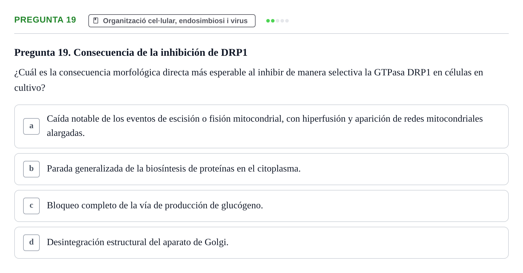Enunciado: Pregunta 19