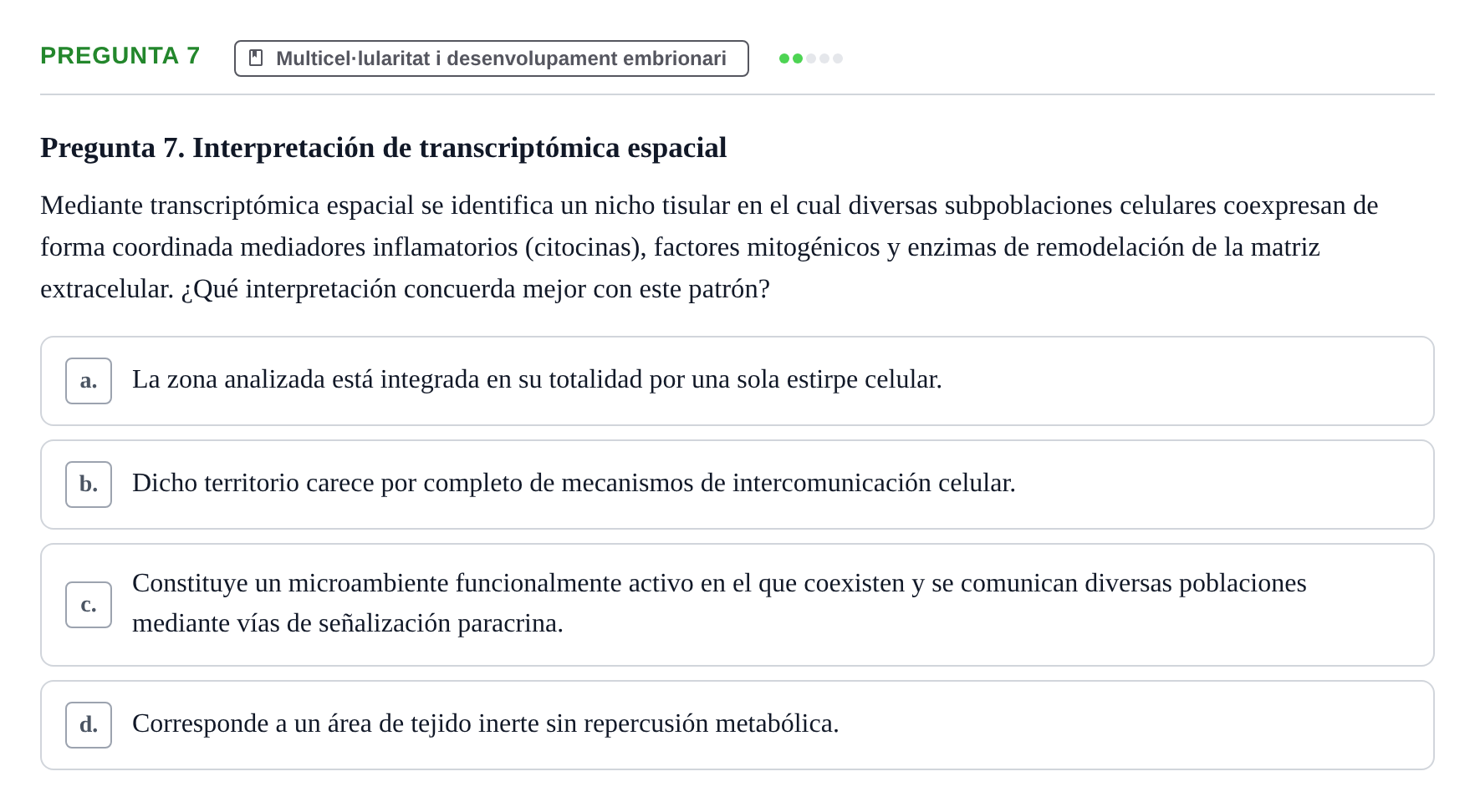 Enunciado: Pregunta 7
