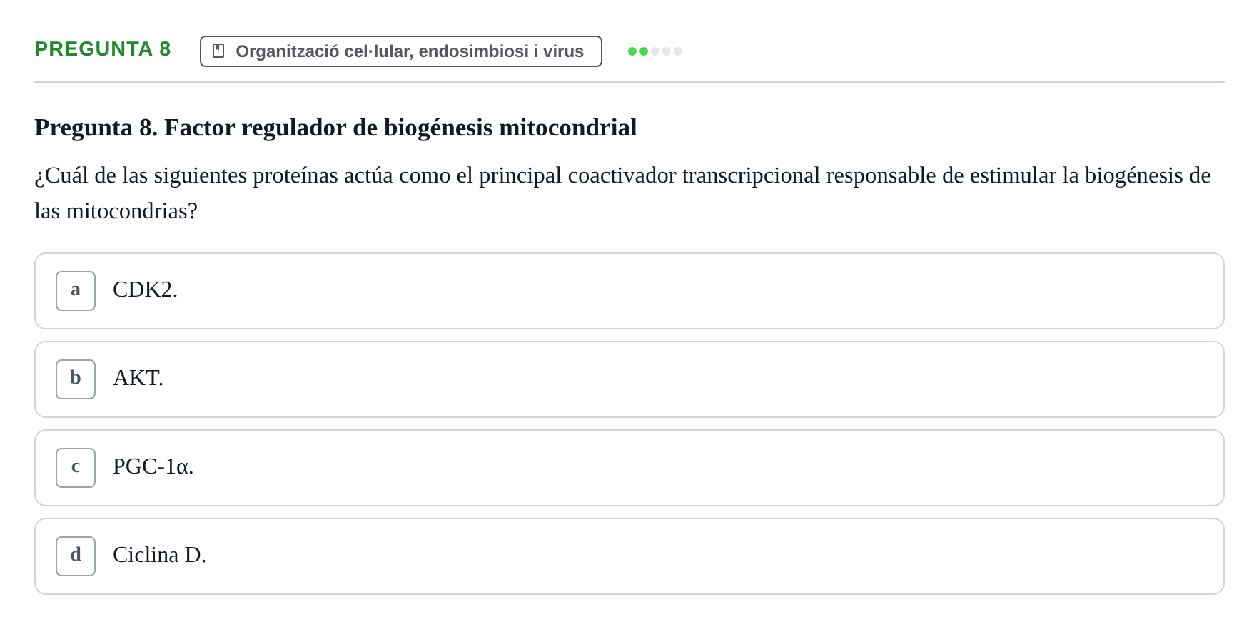 Enunciado: Pregunta 8