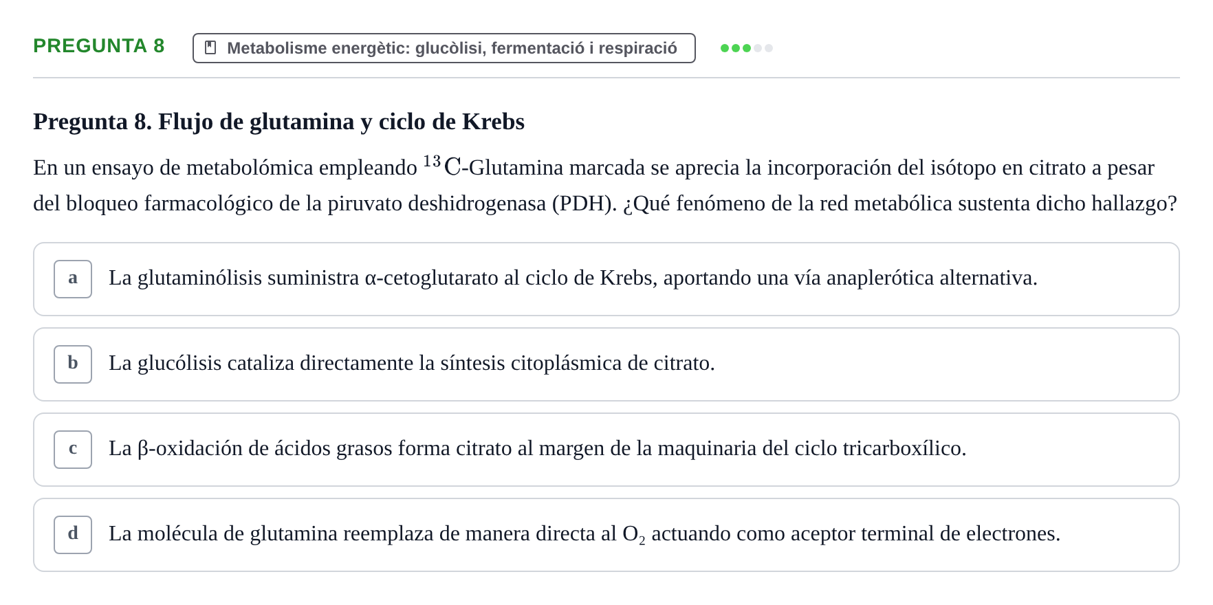 Enunciado: Pregunta 8