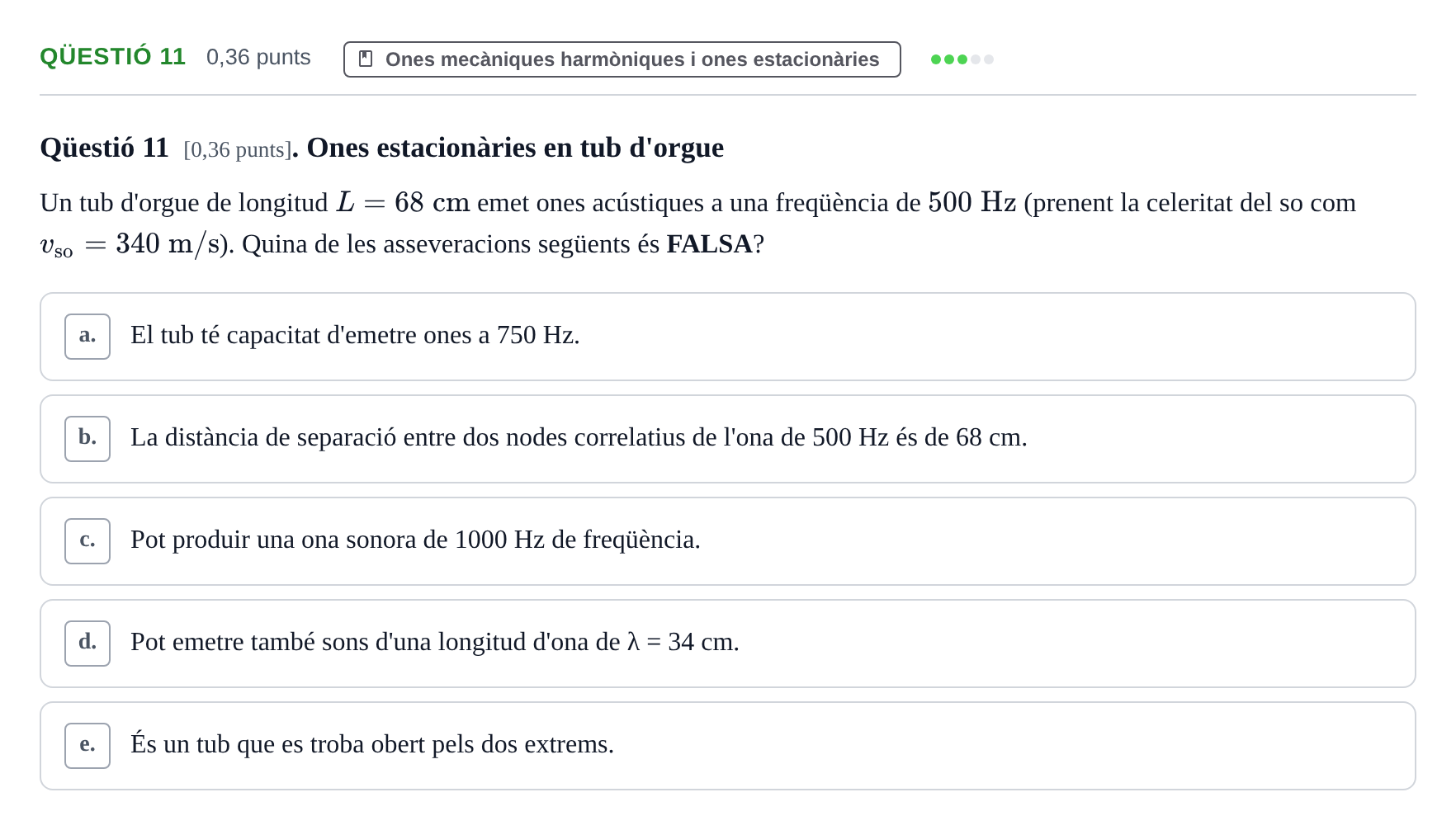 Enunciado: Ejercicio Qüestió 11 · Física UB 2023
