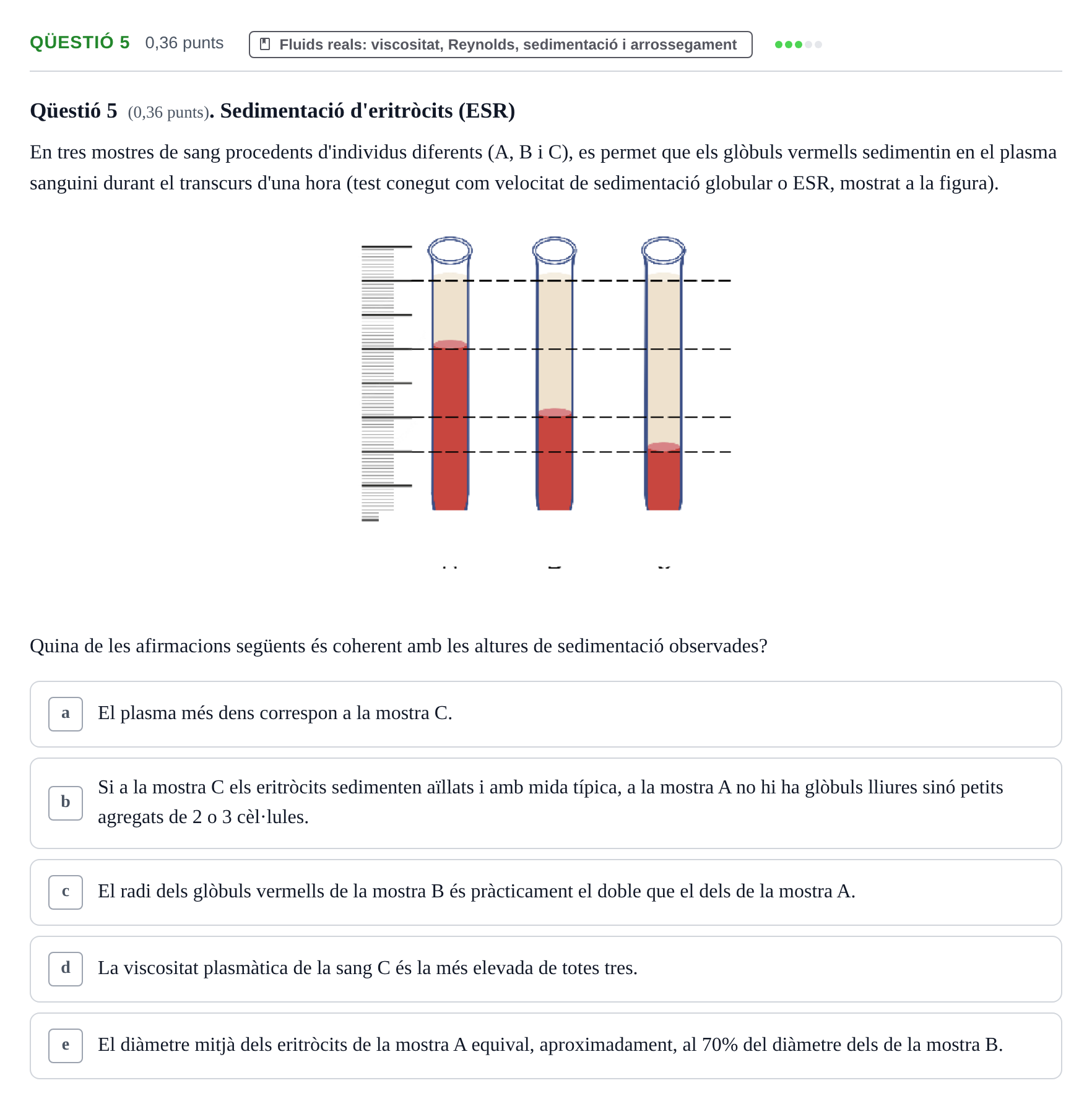 Enunciado: Ejercicio Qüestió 5 · Física UB 2023