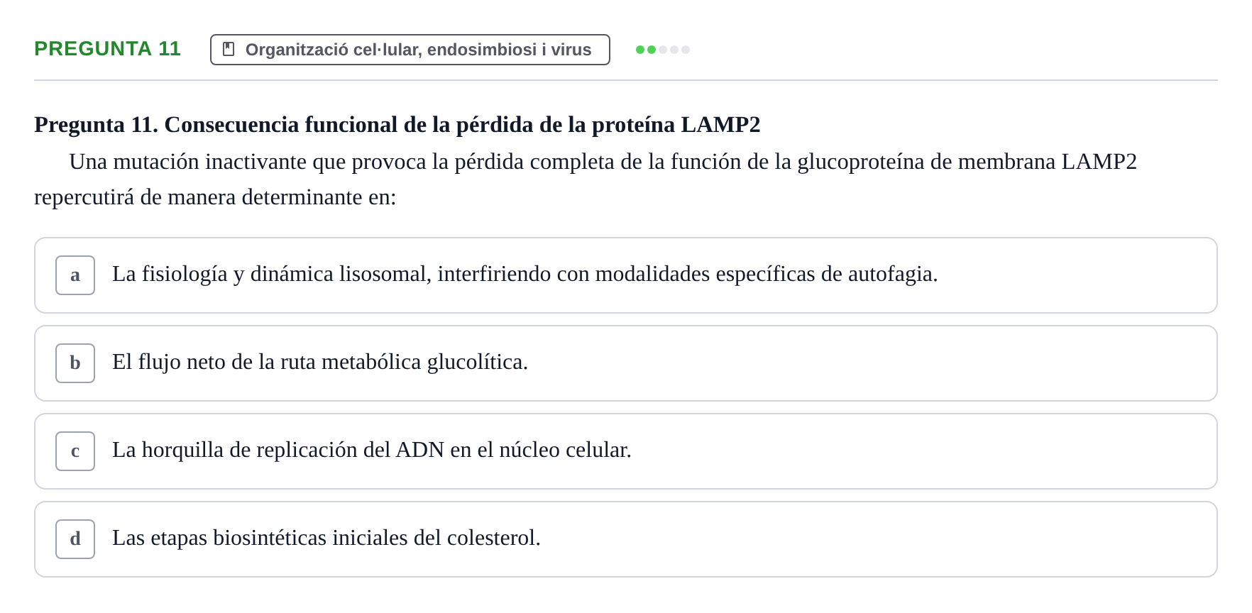 Enunciado: Pregunta 11