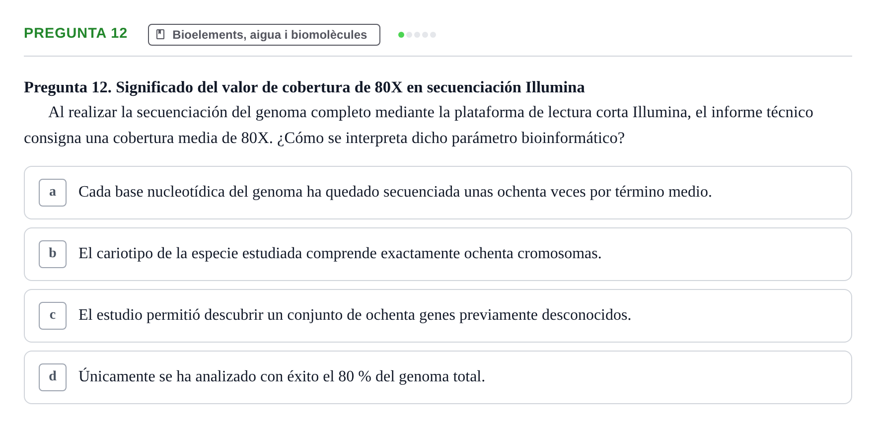 Enunciado: Pregunta 12