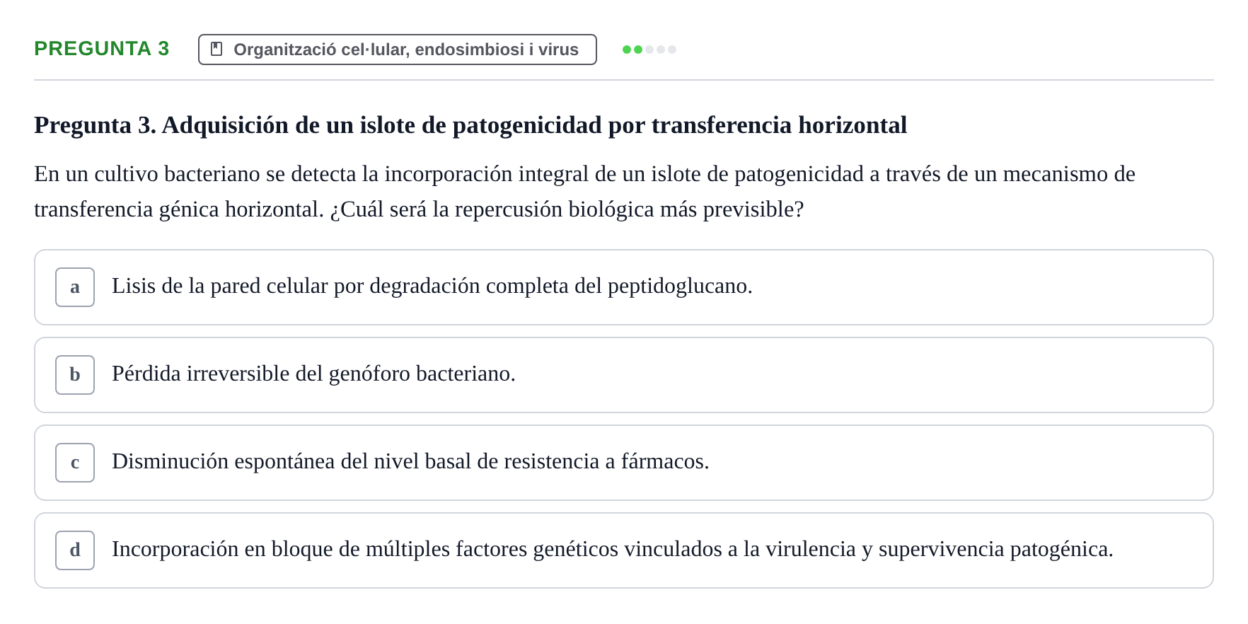 Enunciado: Pregunta 3