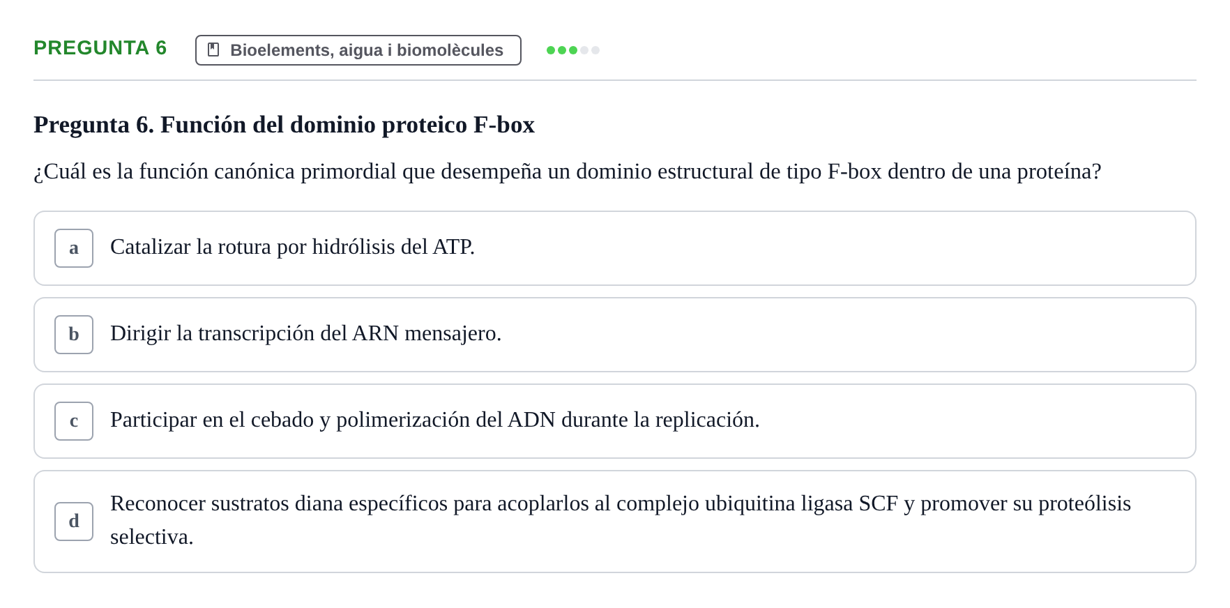 Enunciado: Pregunta 6