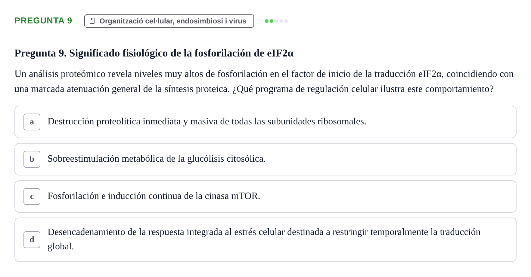 Enunciado: Pregunta 9