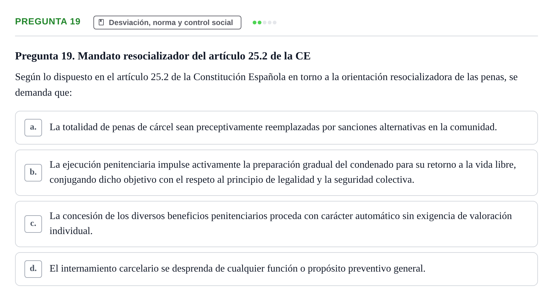 Enunciado: Pregunta 19