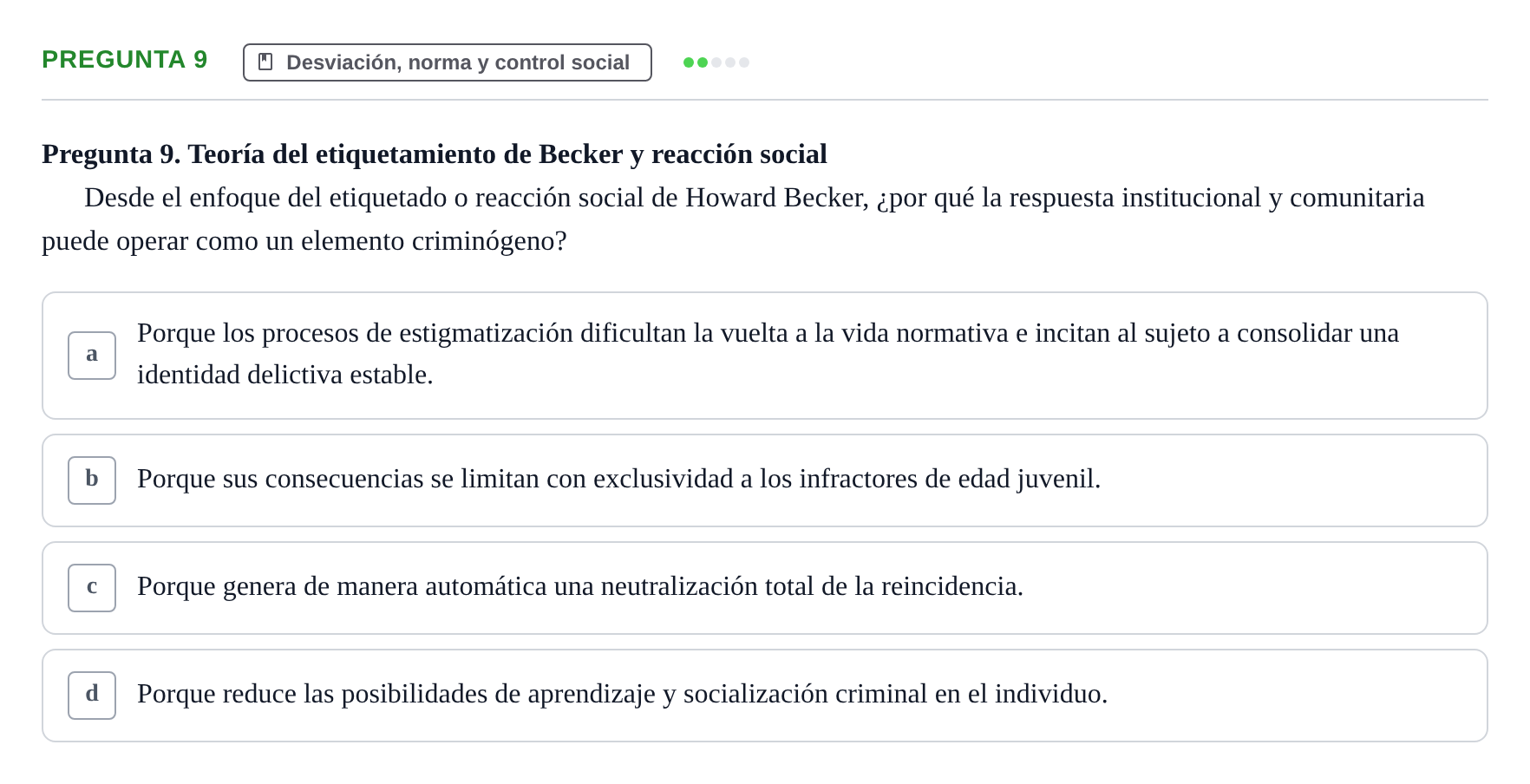 Enunciado: Pregunta 9