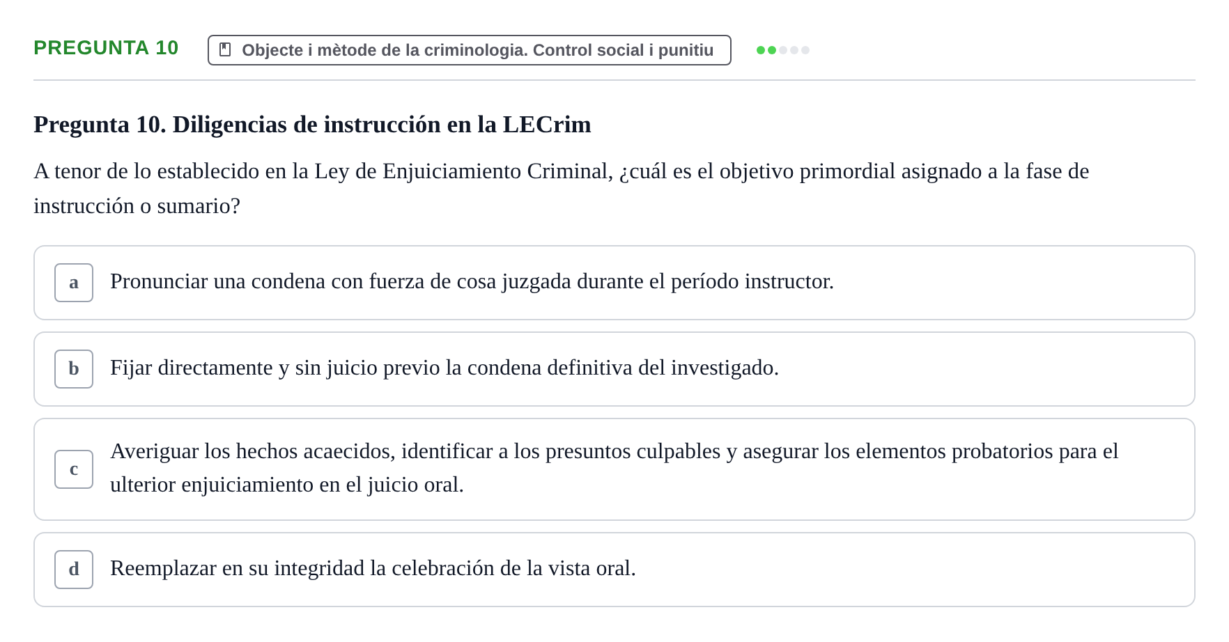 Enunciado: Pregunta 10