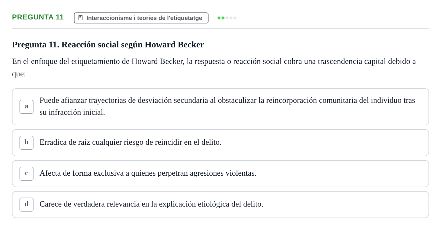 Enunciado: Pregunta 11