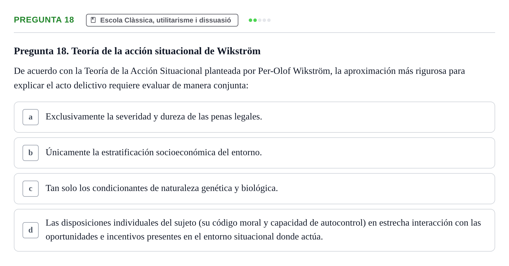 Enunciado: Pregunta 18