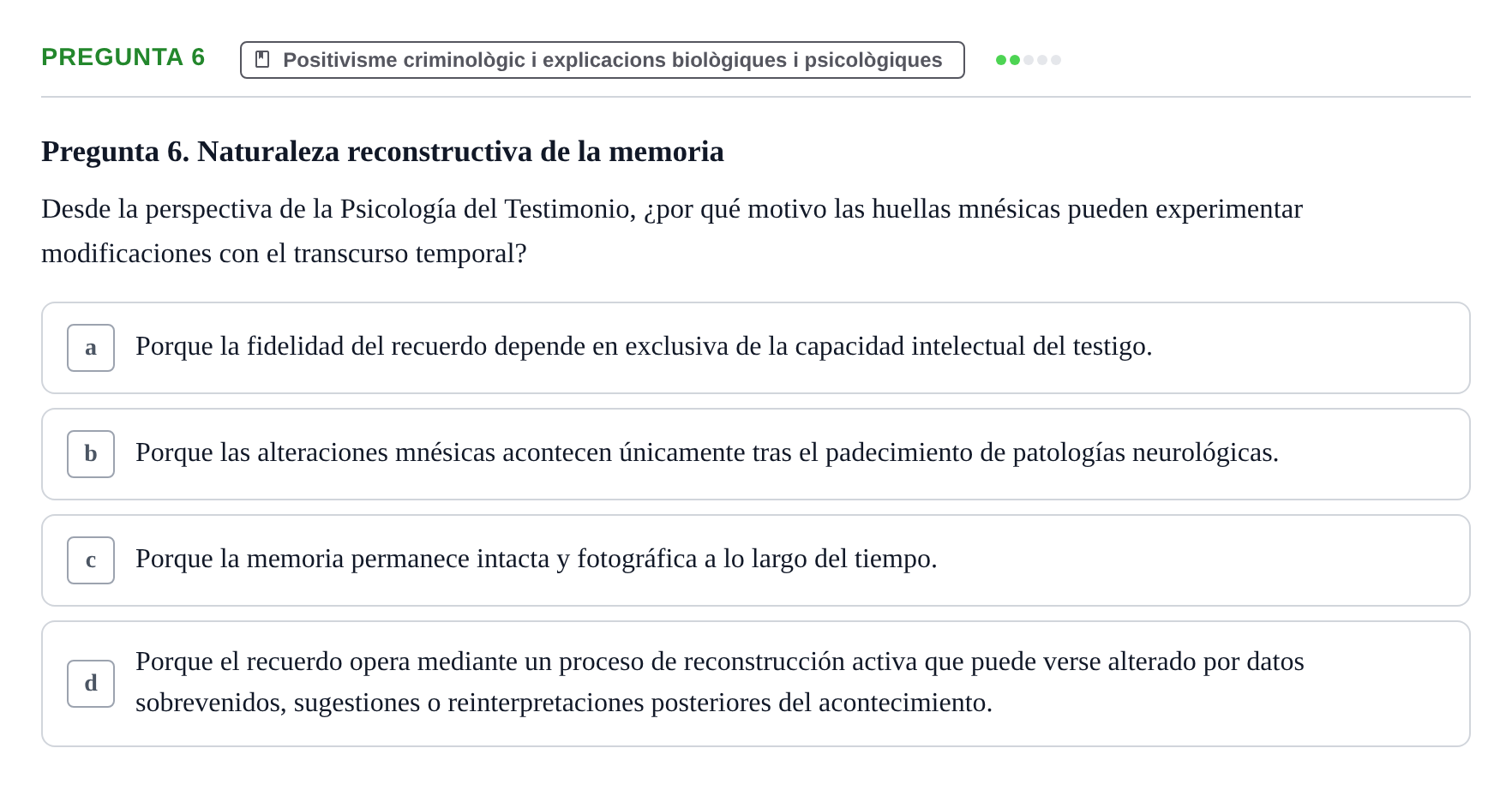 Enunciado: Pregunta 6