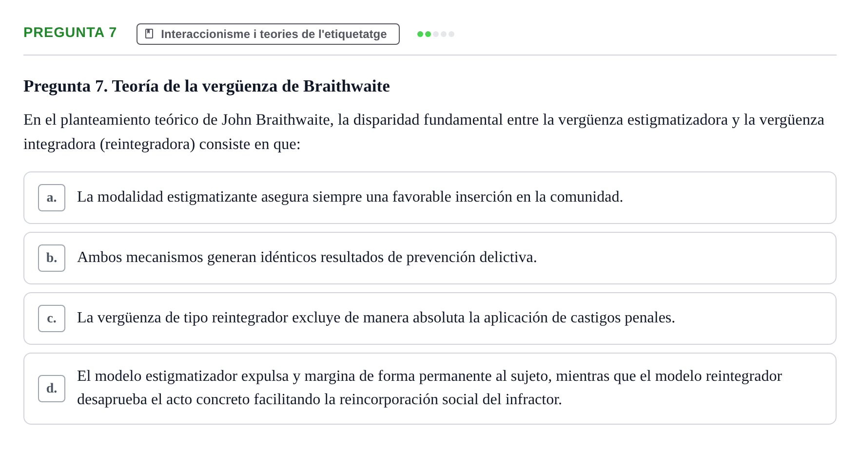 Enunciado: Pregunta 7