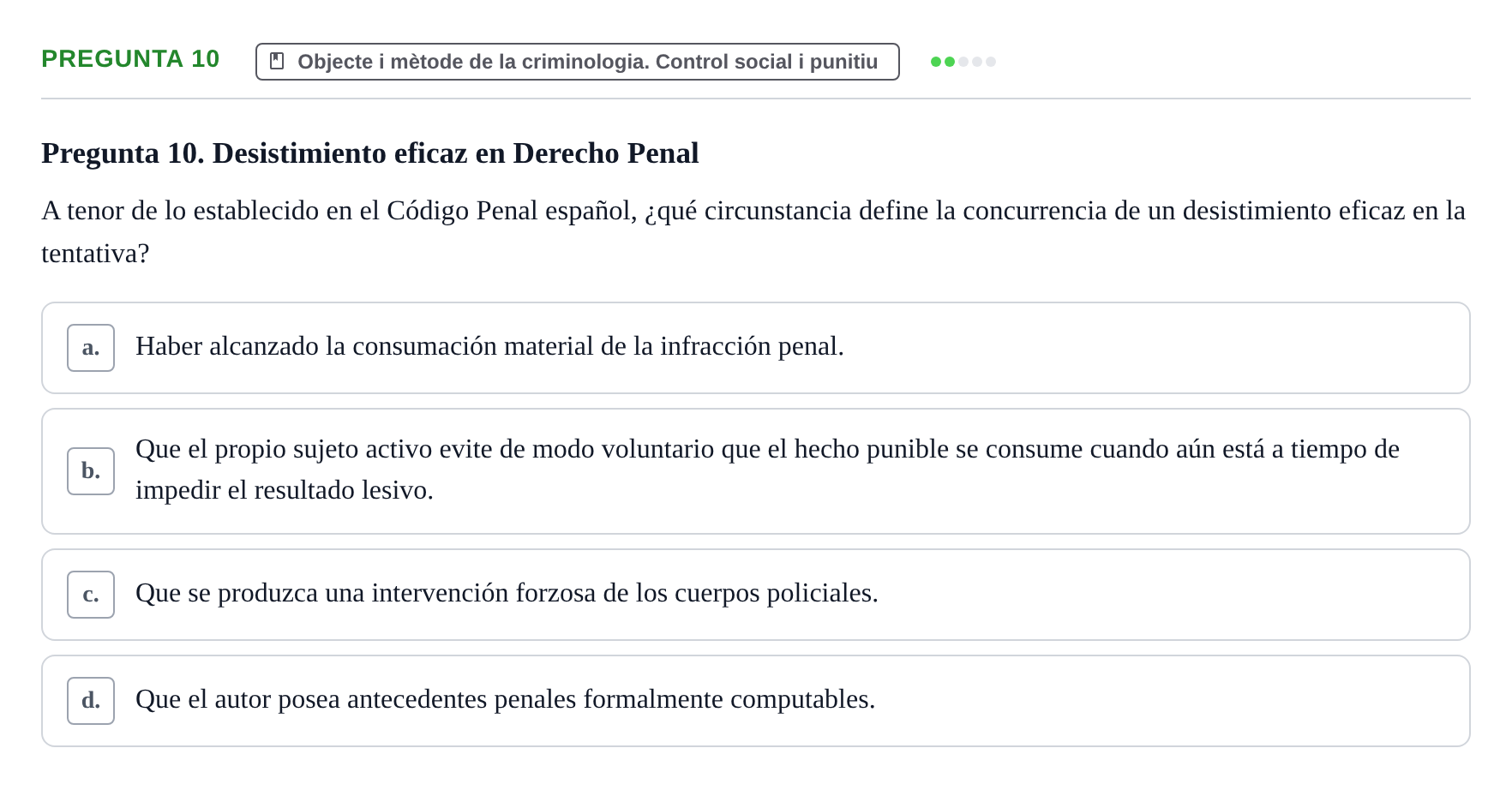 Enunciado: Pregunta 10