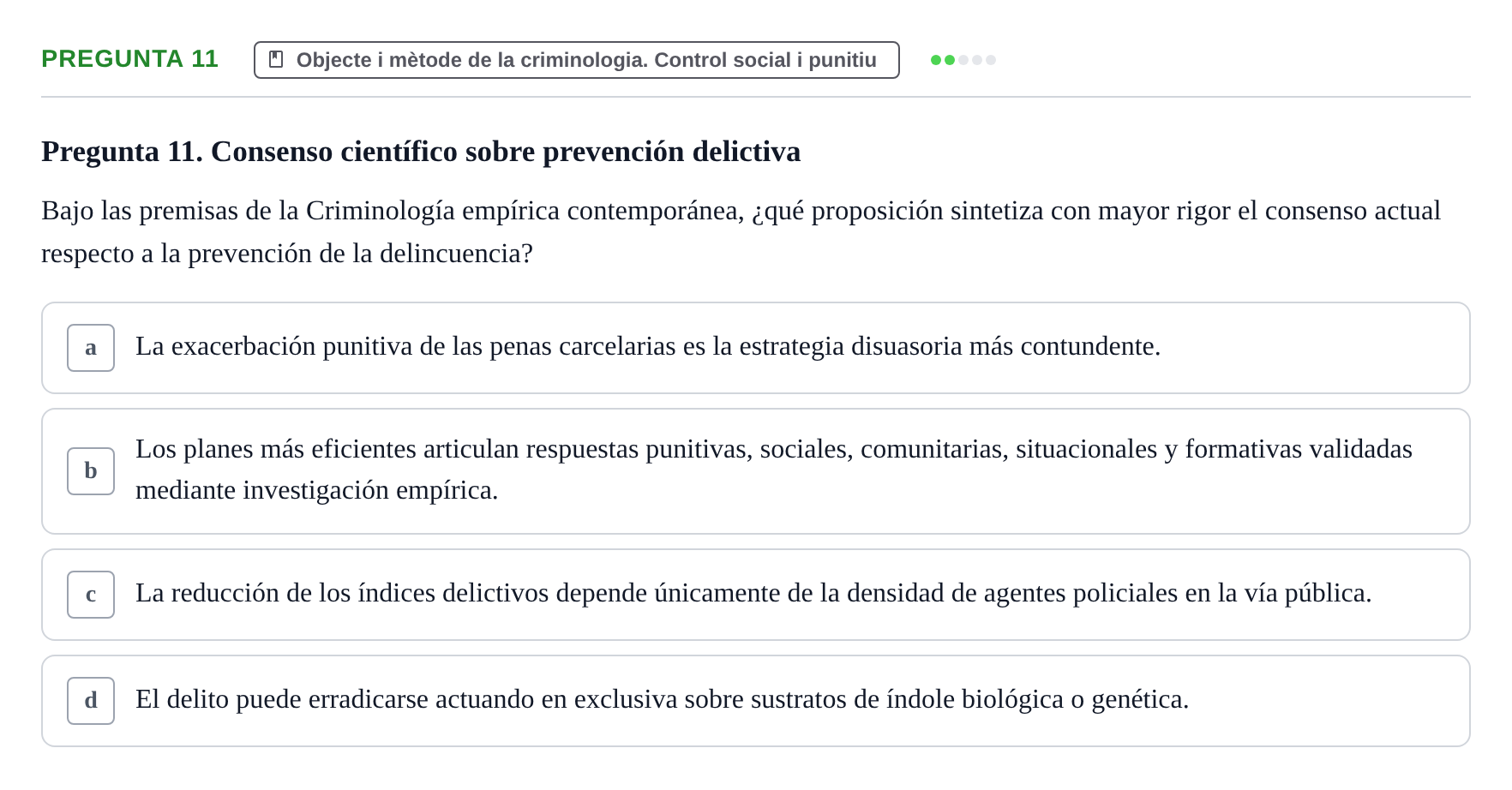 Enunciado: Pregunta 11