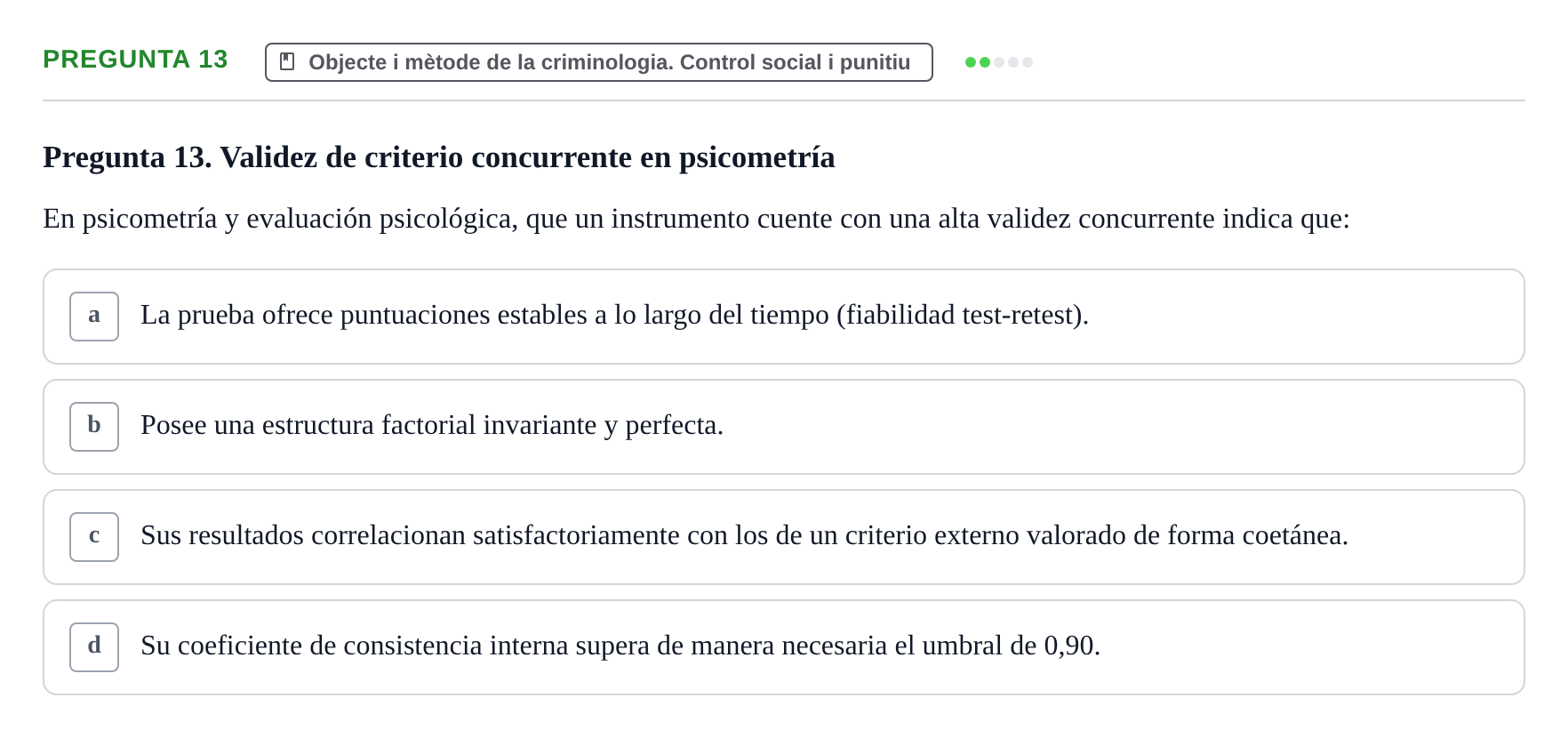 Enunciado: Pregunta 13