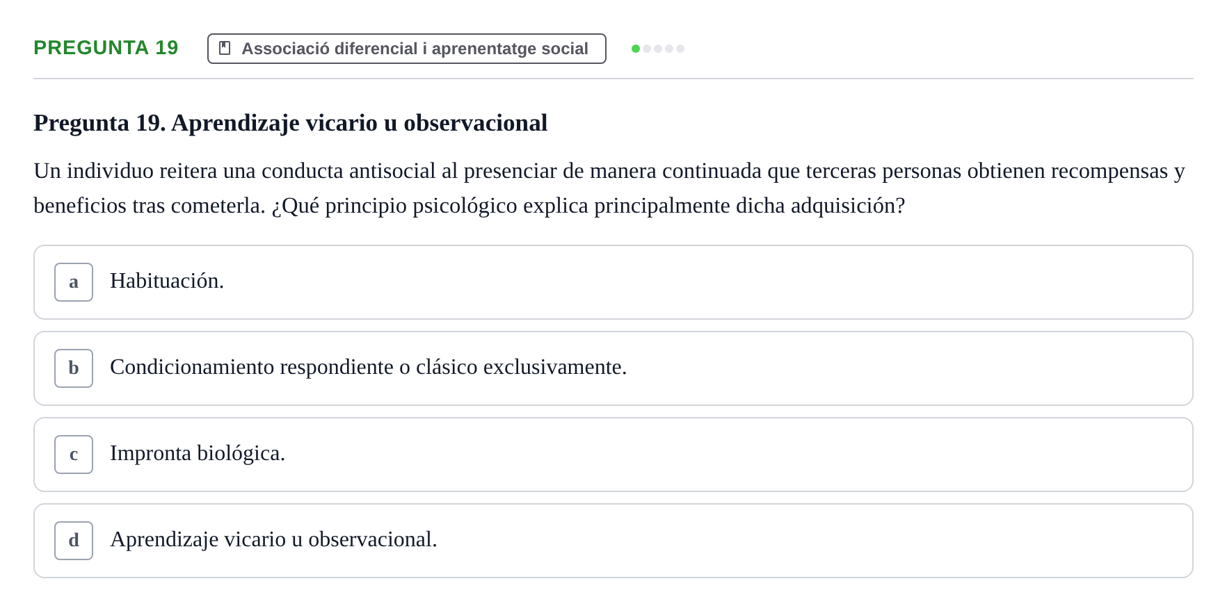 Enunciado: Pregunta 19