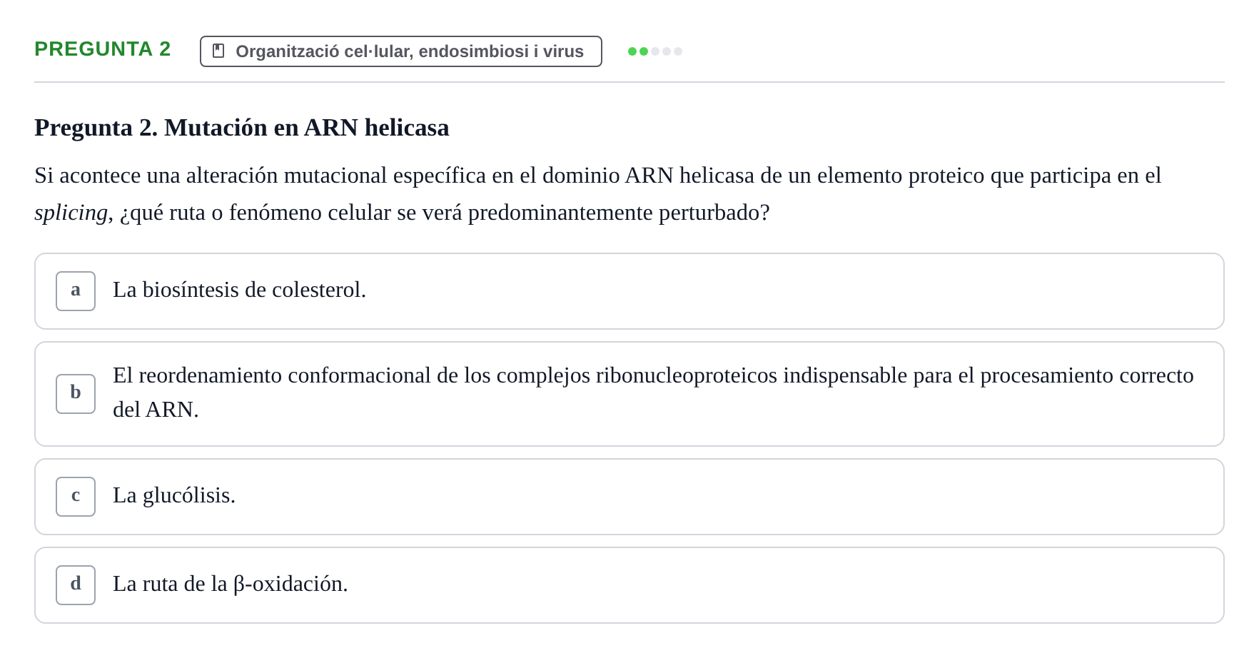 Enunciado: Pregunta 2