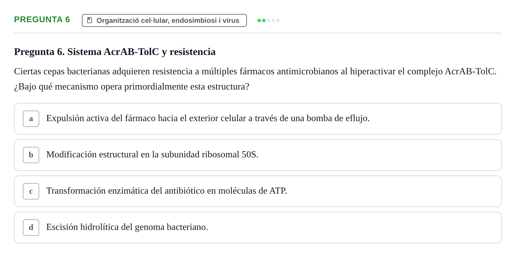 Enunciado: Pregunta 6