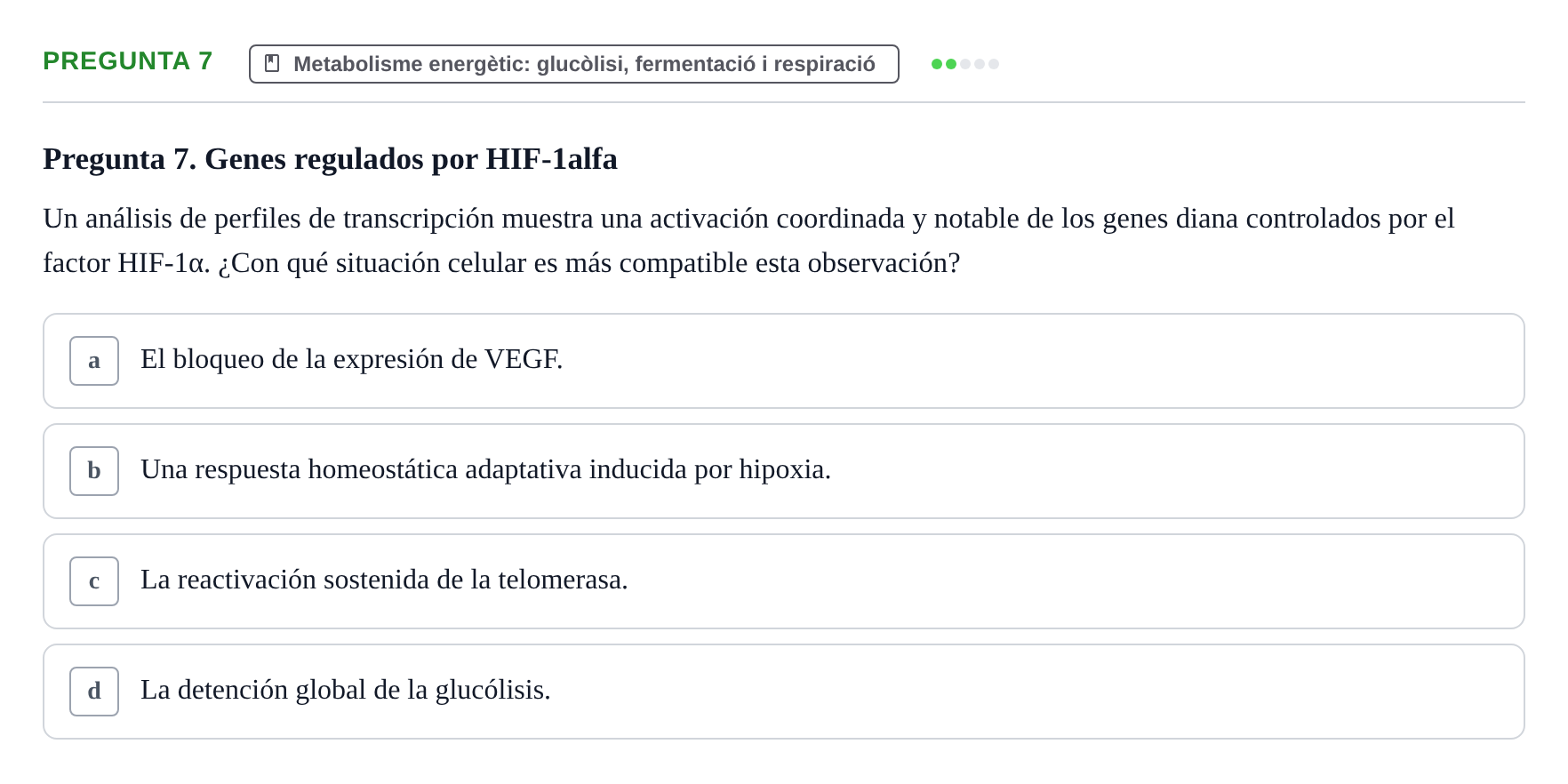 Enunciado: Pregunta 7