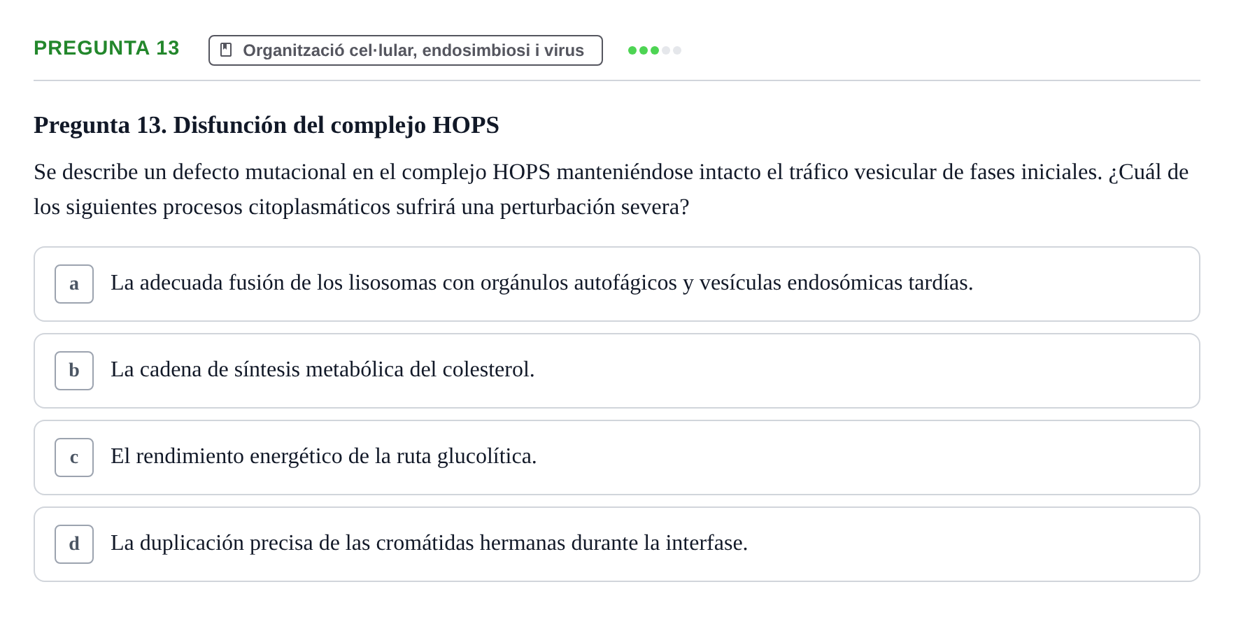 Enunciado: Pregunta 13
