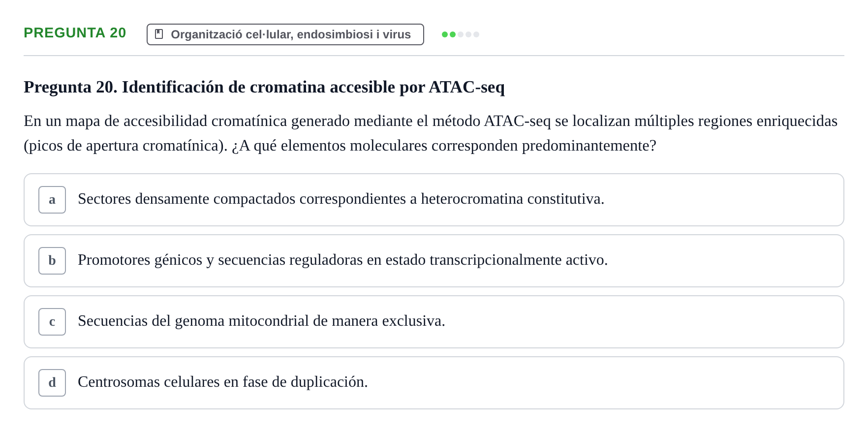 Enunciado: Pregunta 20