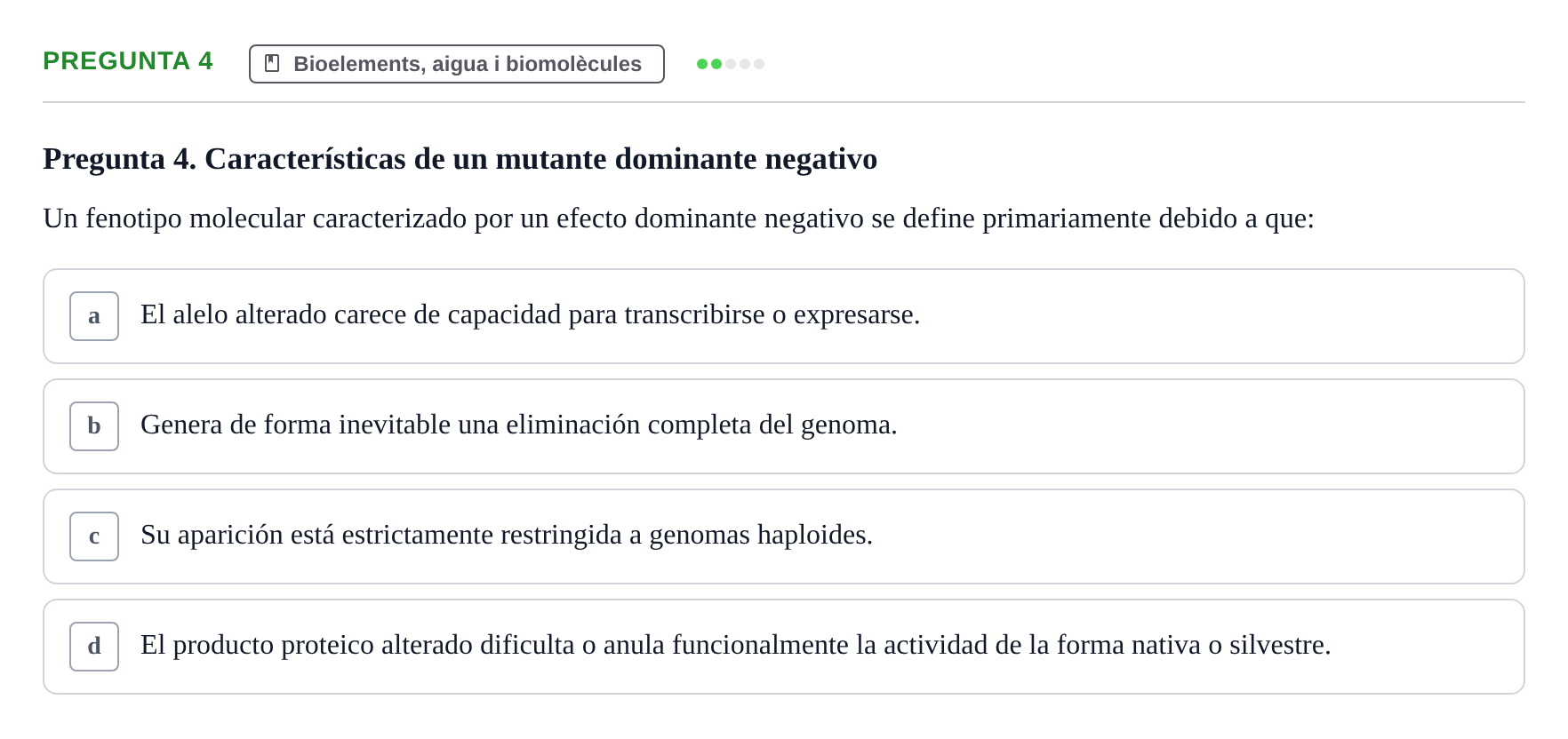 Enunciado: Pregunta 4