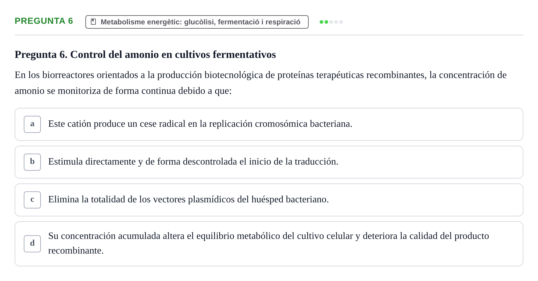 Enunciado: Pregunta 6