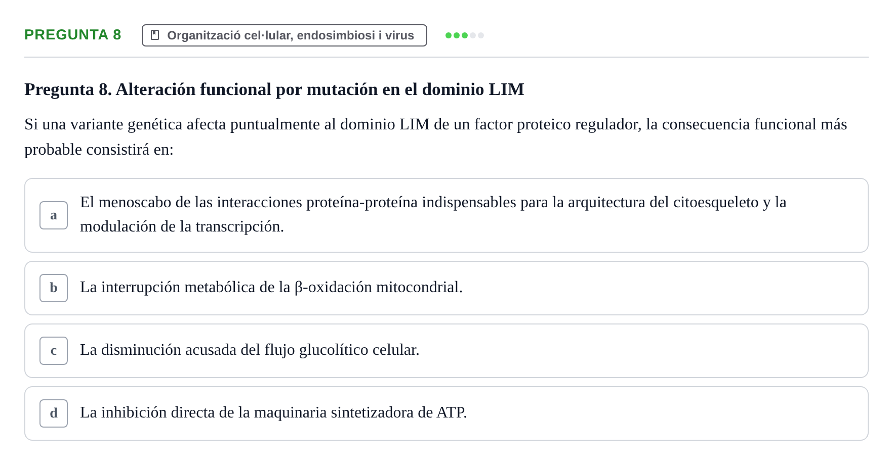Enunciado: Pregunta 8