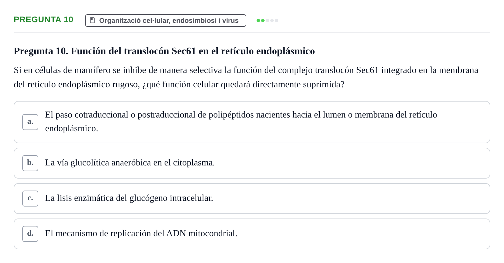 Enunciado: Pregunta 10