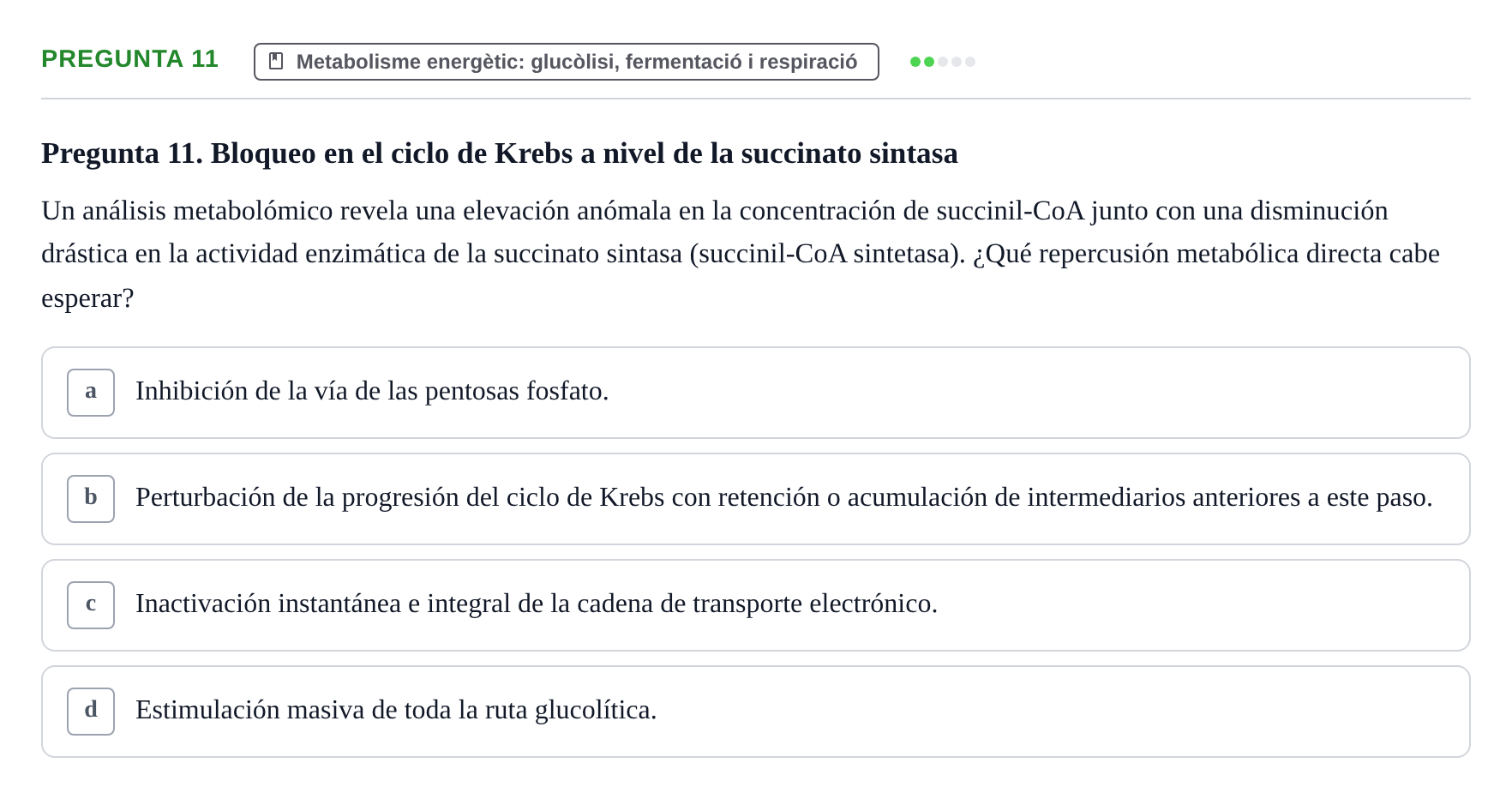 Enunciado: Pregunta 11