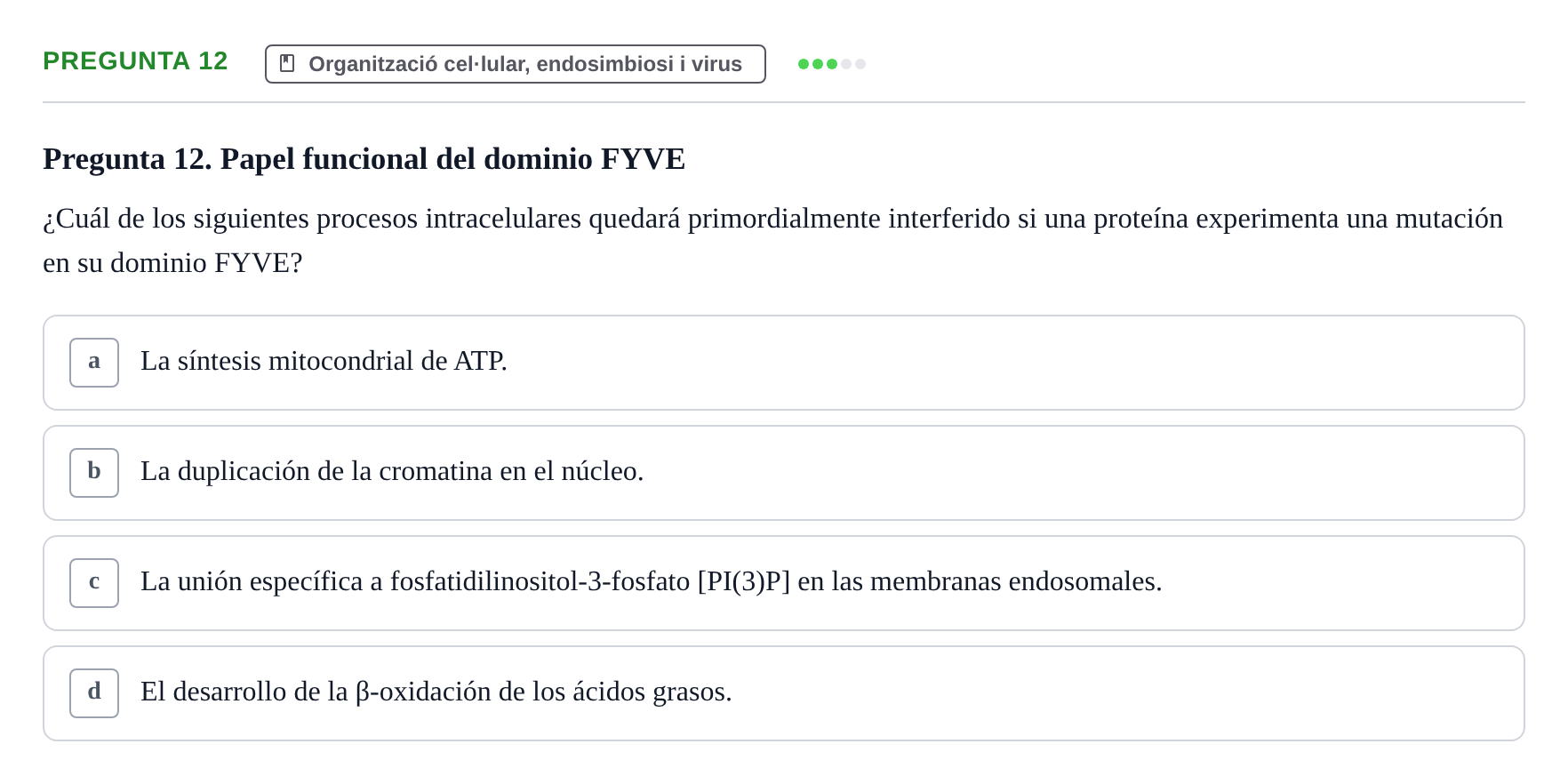 Enunciado: Pregunta 12