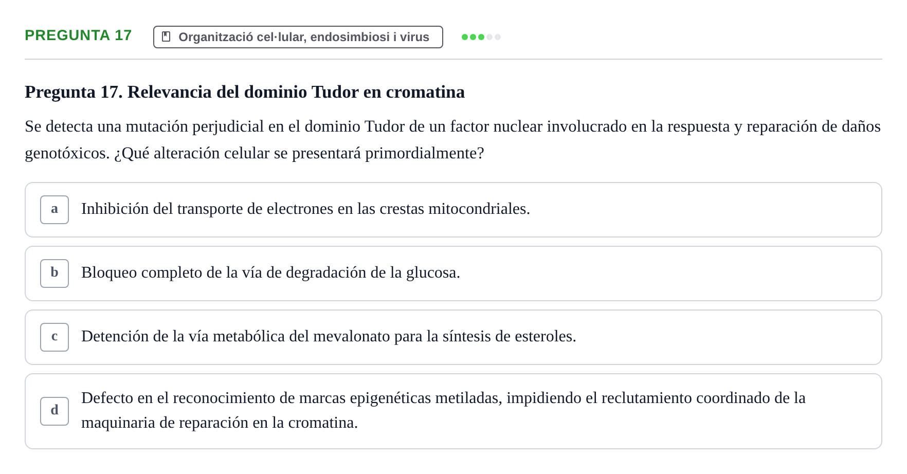 Enunciado: Pregunta 17