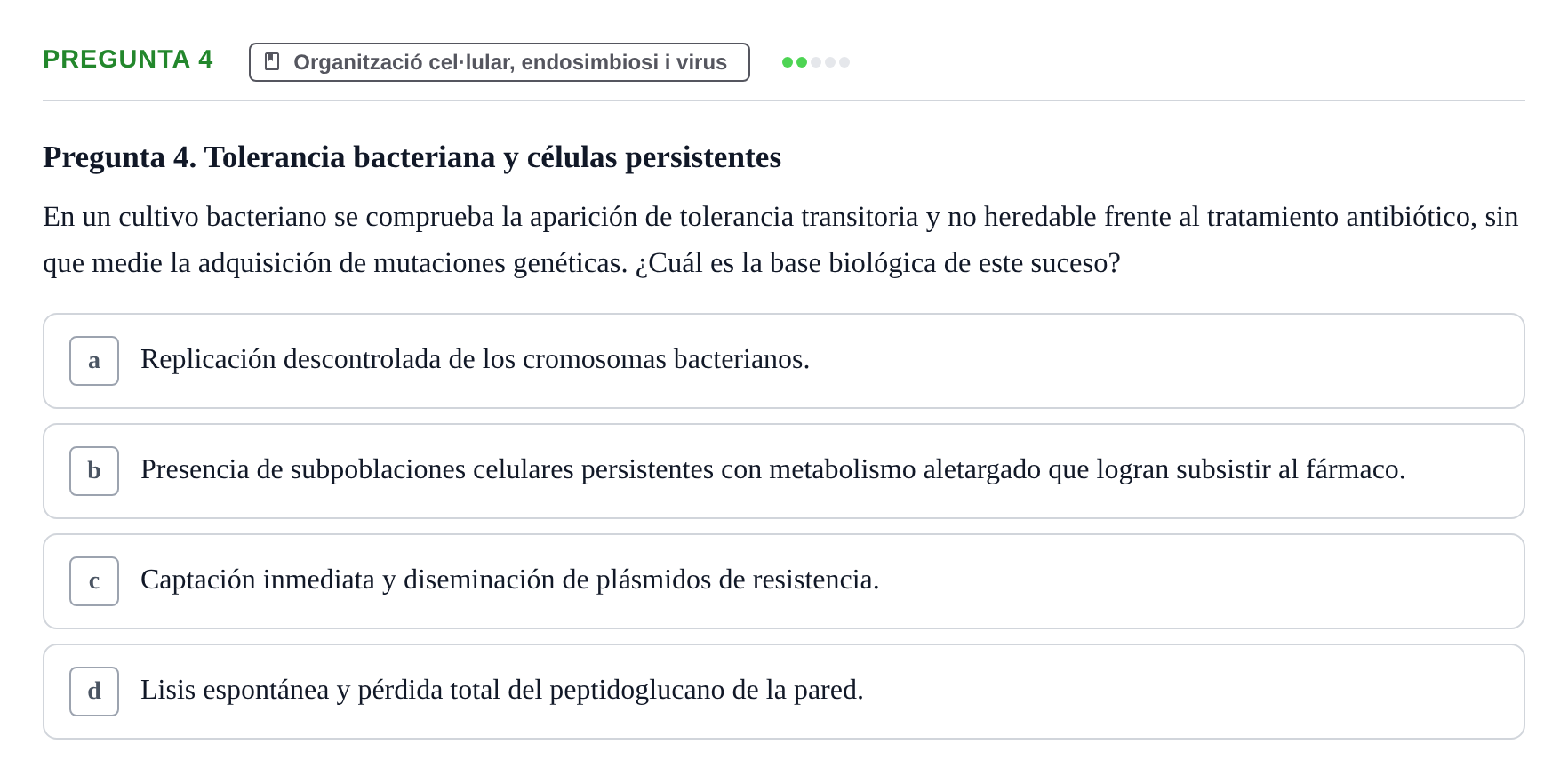 Enunciado: Pregunta 4