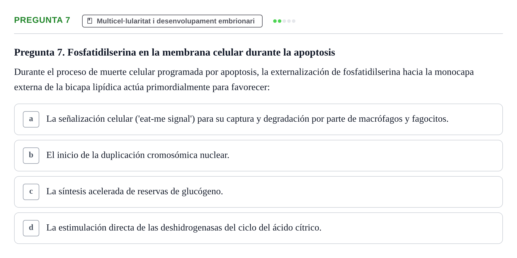 Enunciado: Pregunta 7