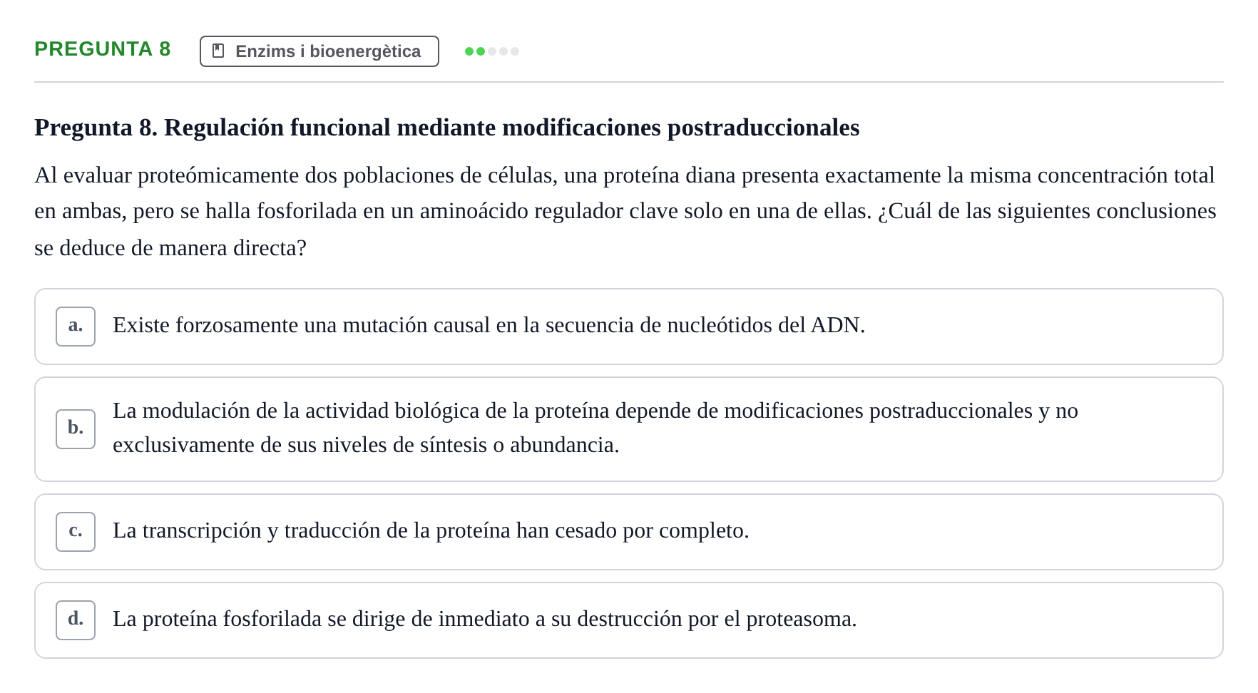 Enunciado: Pregunta 8