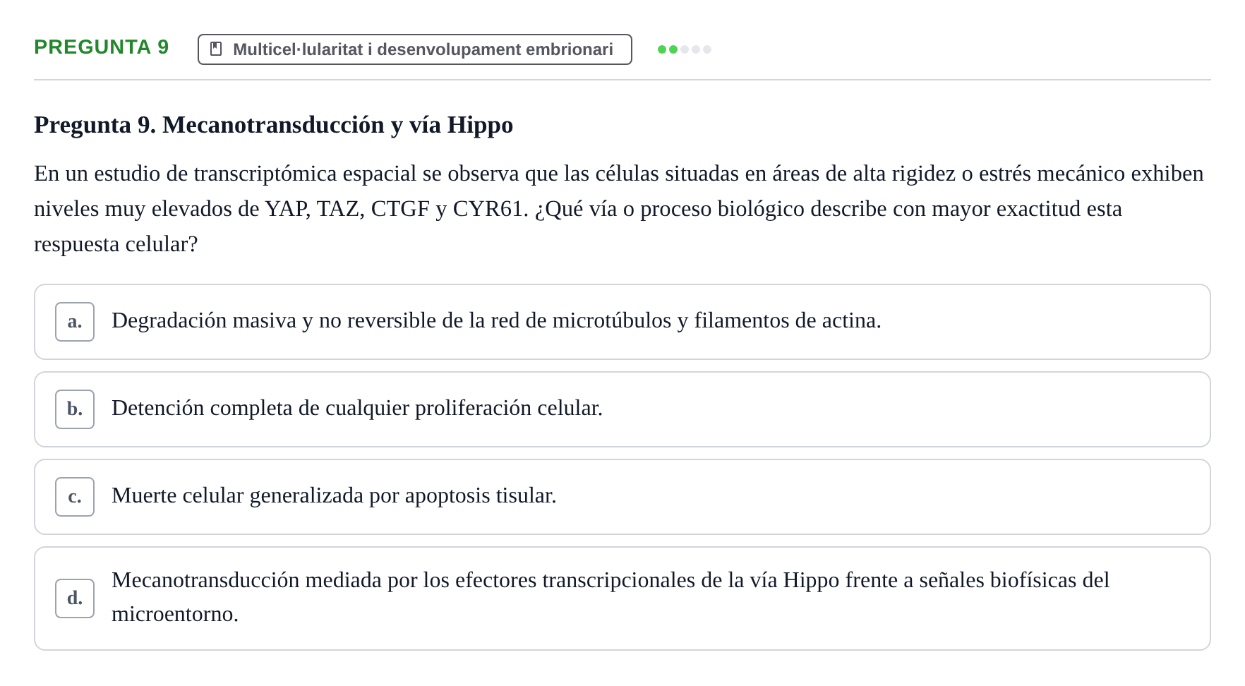 Enunciado: Pregunta 9