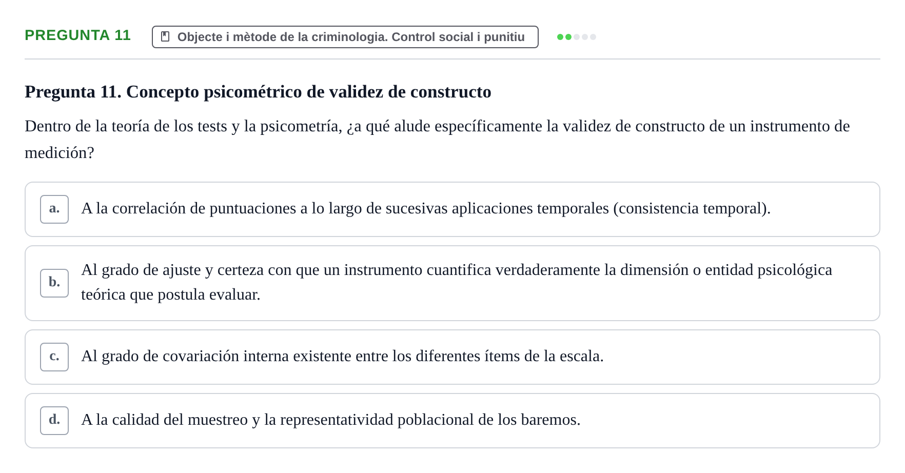 Enunciado: Pregunta 11