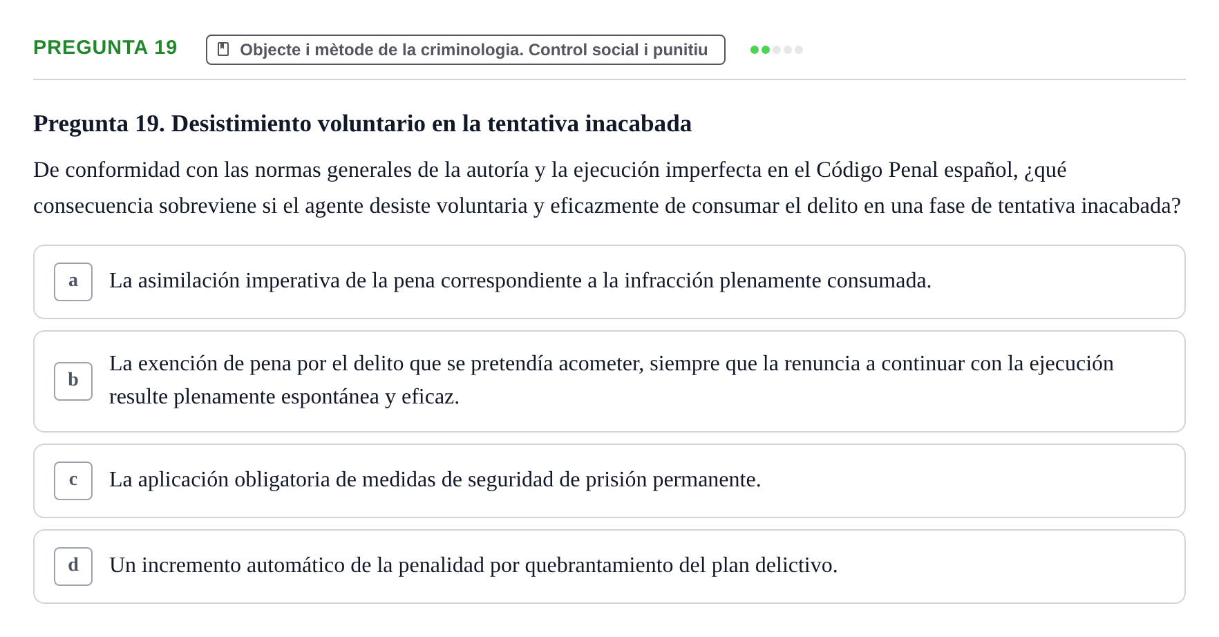 Enunciado: Pregunta 19