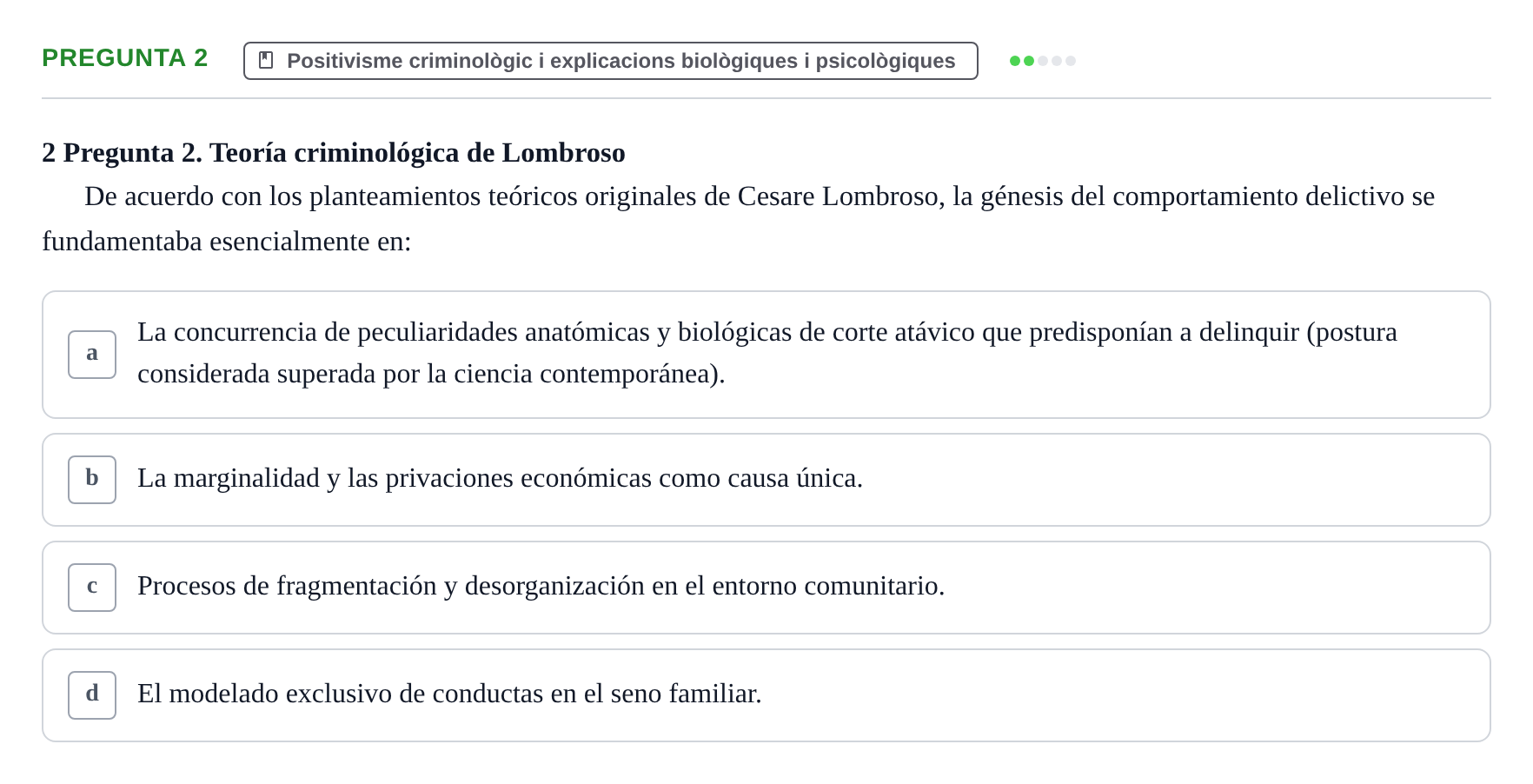 Enunciado: Pregunta 2