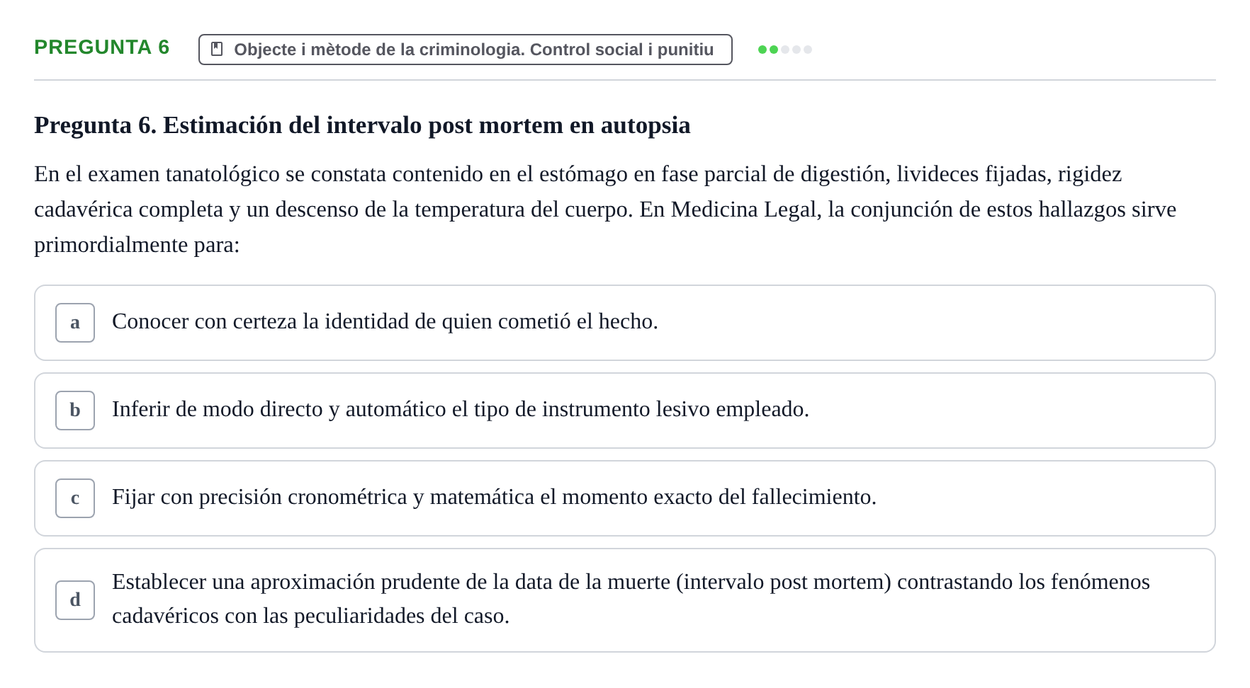 Enunciado: Pregunta 6