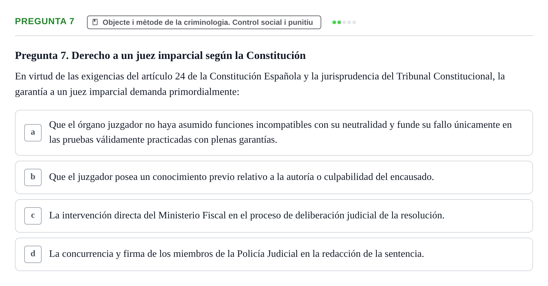 Enunciado: Pregunta 7